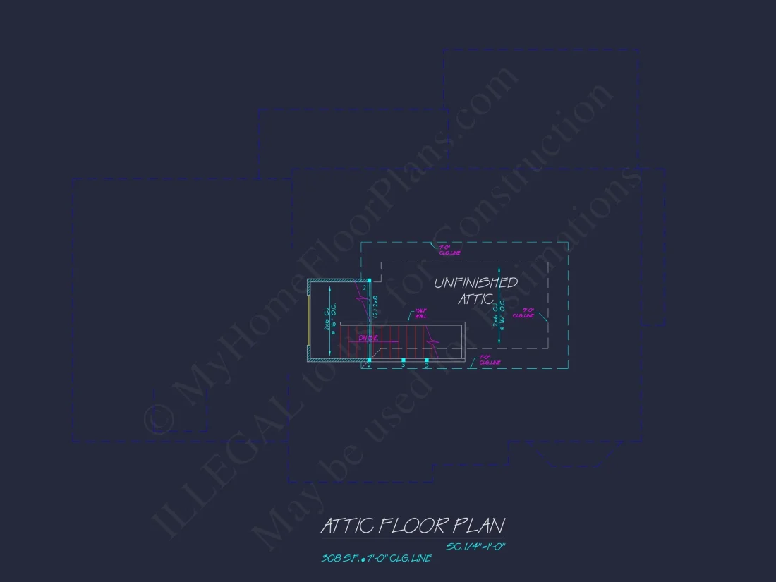 Colonial Farmhouse house Plan with 2, 725 SF CAD Design