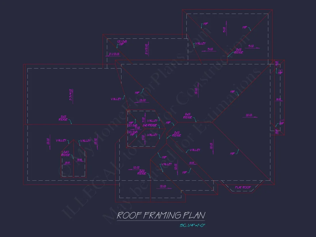 Colonial Farmhouse house Plan with 2, 725 SF CAD Design