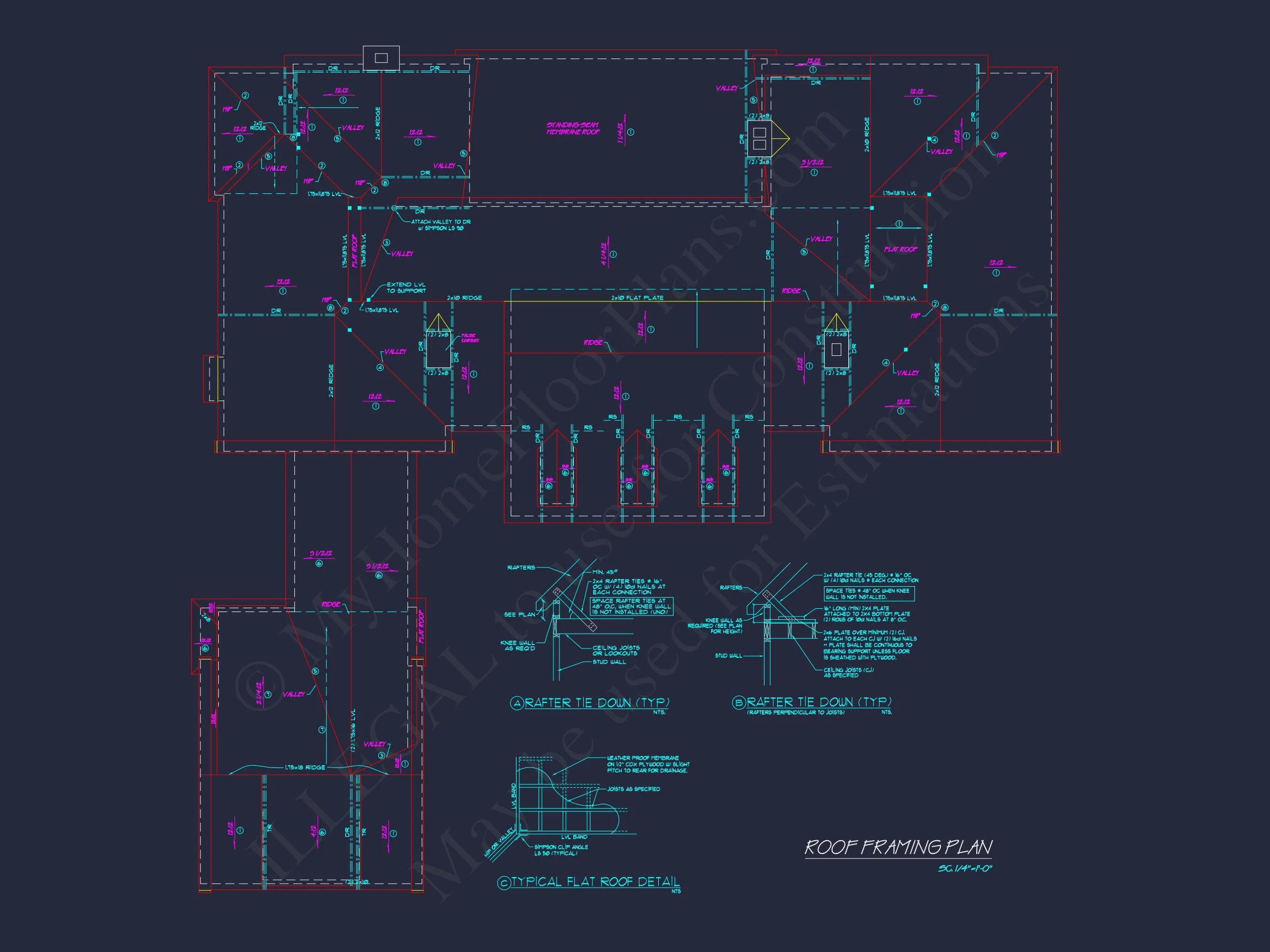 8-1934 HOUSE PLAN - Colonial Revival House Plan with Spacious Floor Designs and CAD Blueprints 21 Colonial Revival house Plan with Spacious Floor Designs and CAD Blueprints
