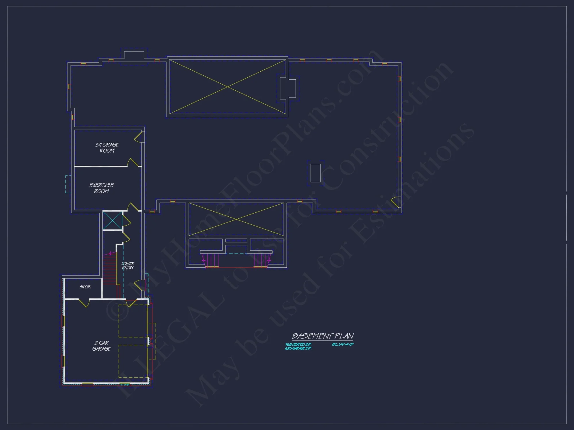 Colonial Revival house Plan with Spacious Floor Designs and CAD Blueprints