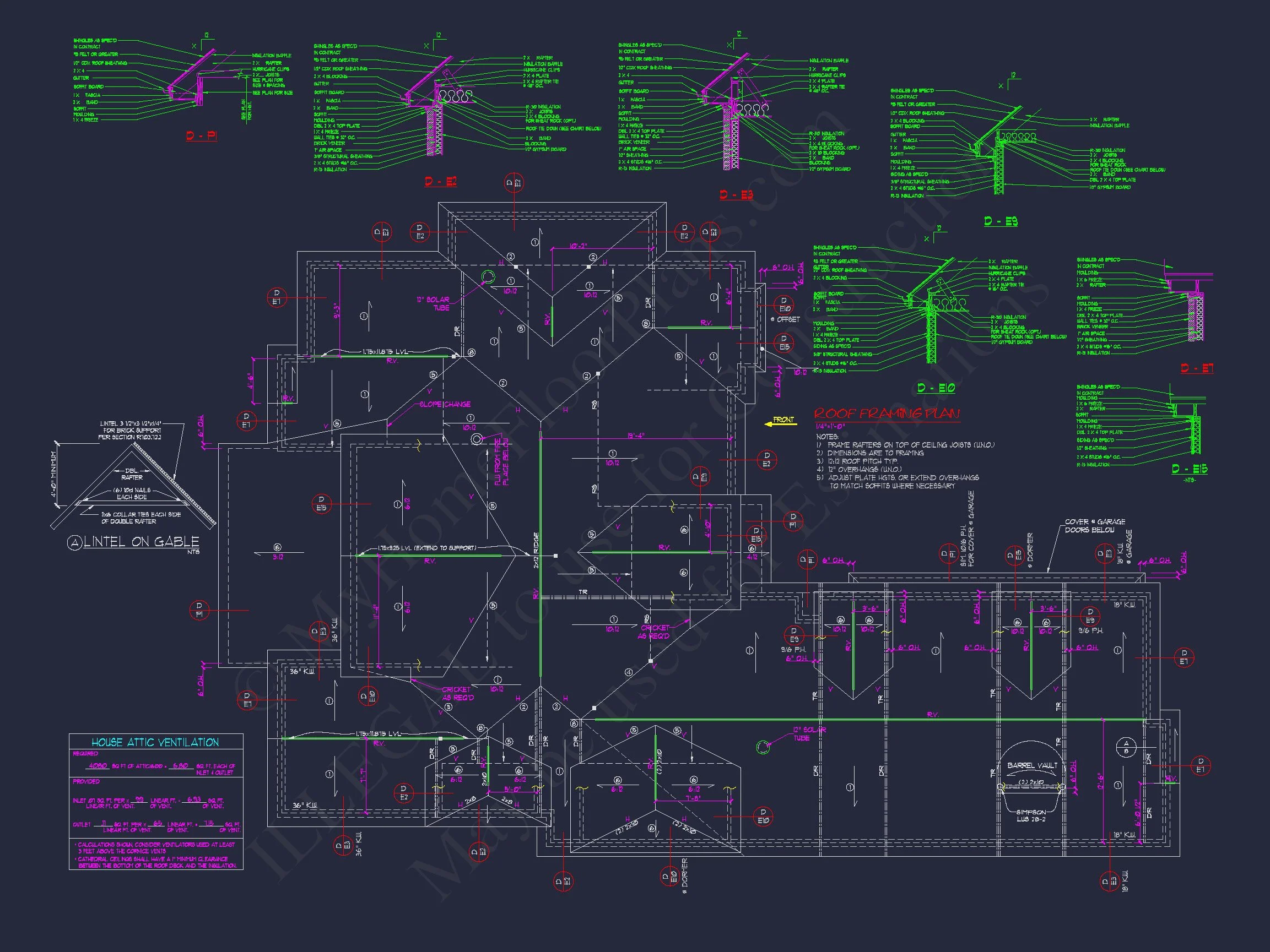 Beautiful 2-Story house Plan with CAD Blueprints and Designs