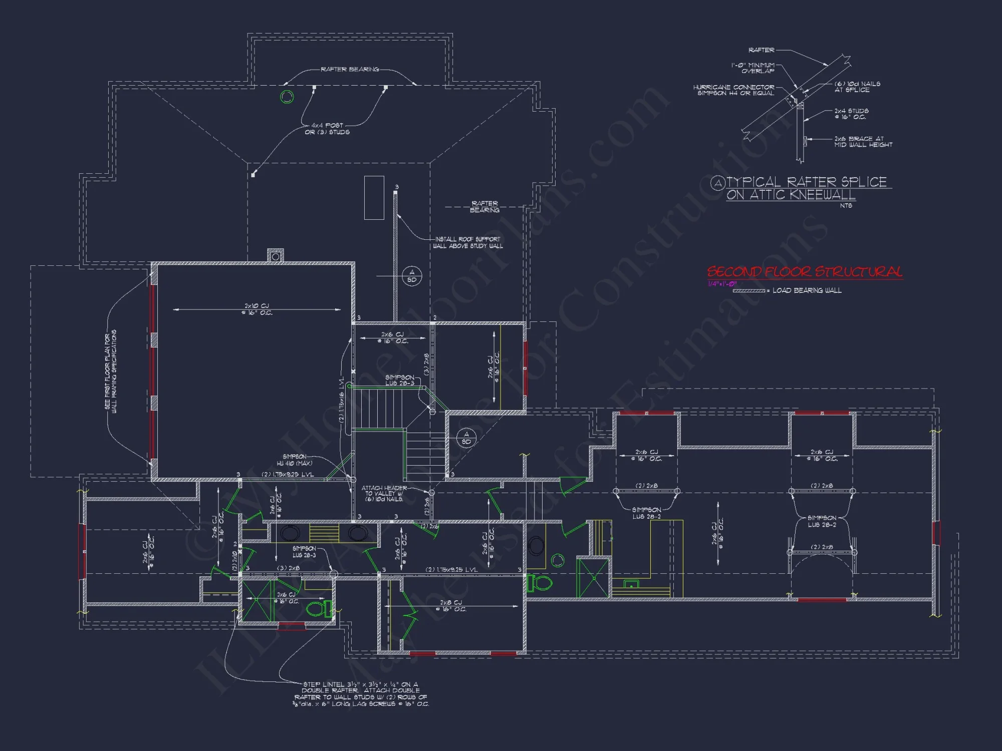 Beautiful 2-Story house Plan with CAD Blueprints and Designs