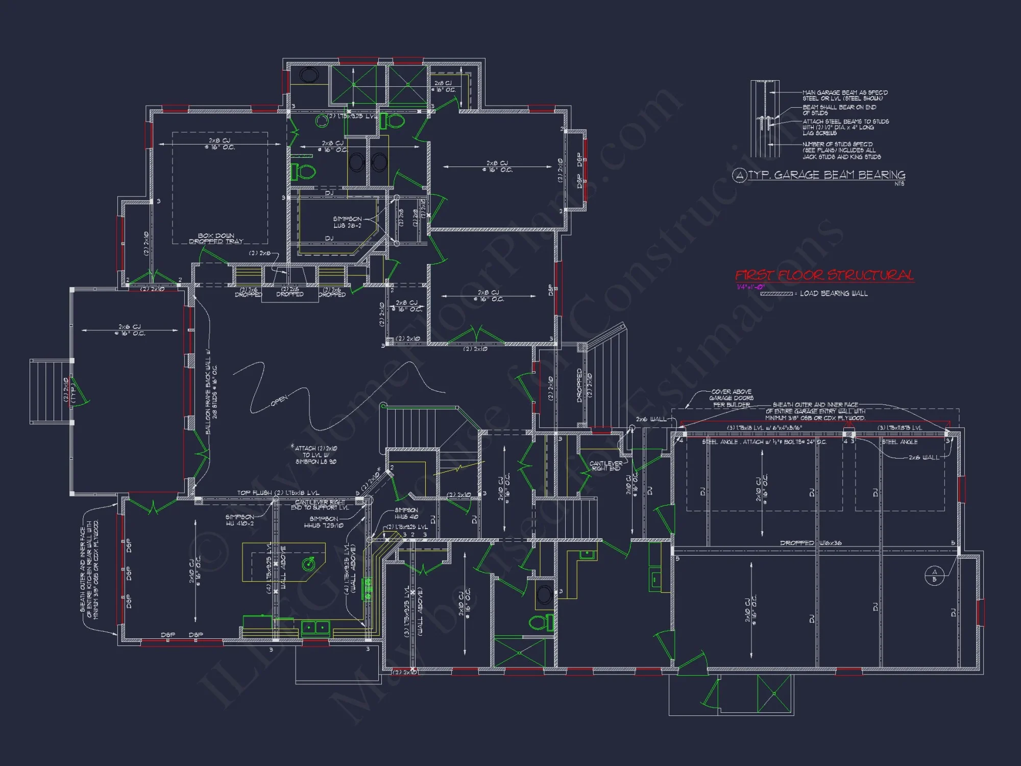 Beautiful 2-Story house Plan with CAD Blueprints and Designs