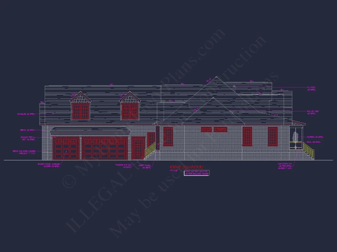 Beautiful 2-Story house Plan with CAD Blueprints and Designs