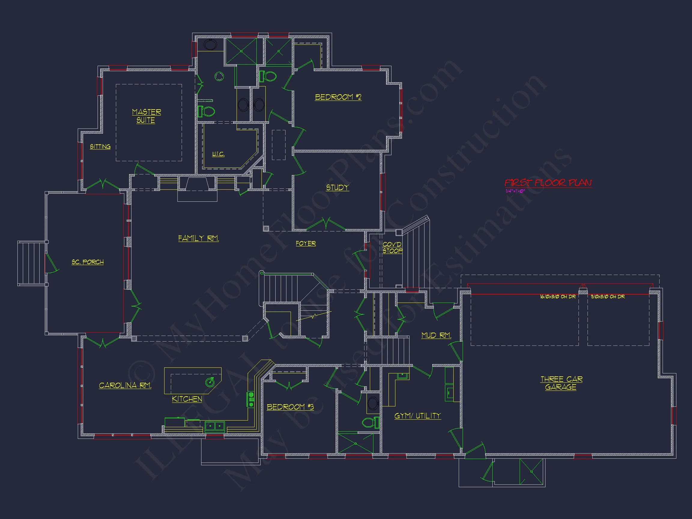 Beautiful 2-Story house Plan with CAD Blueprints and Designs