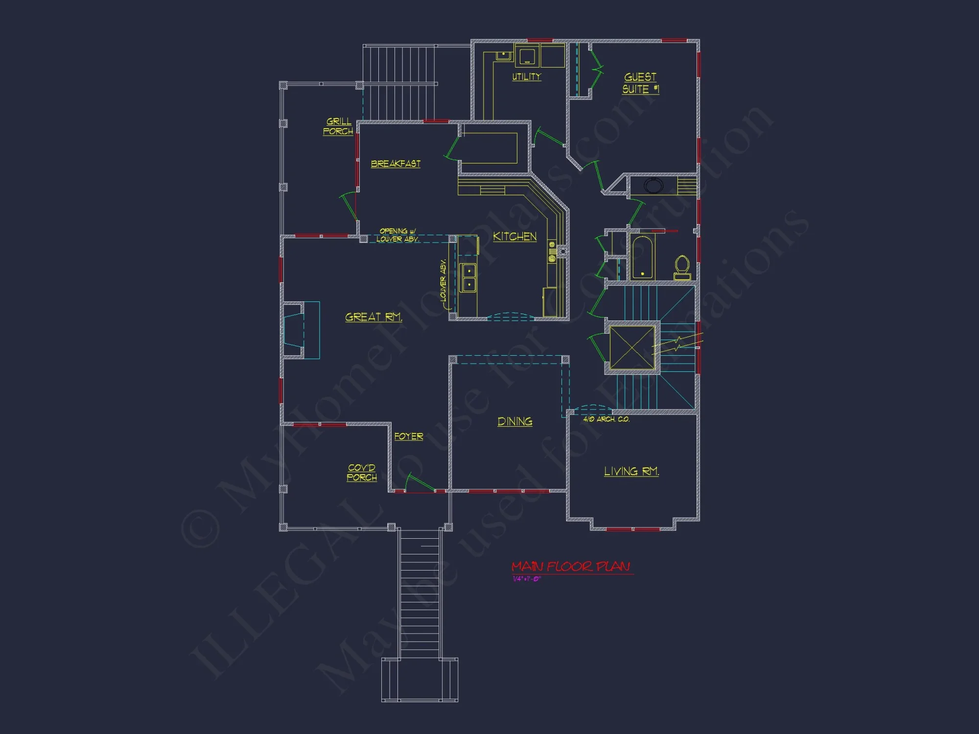 Beach Coastal house Plan with CAD Architecture Designs