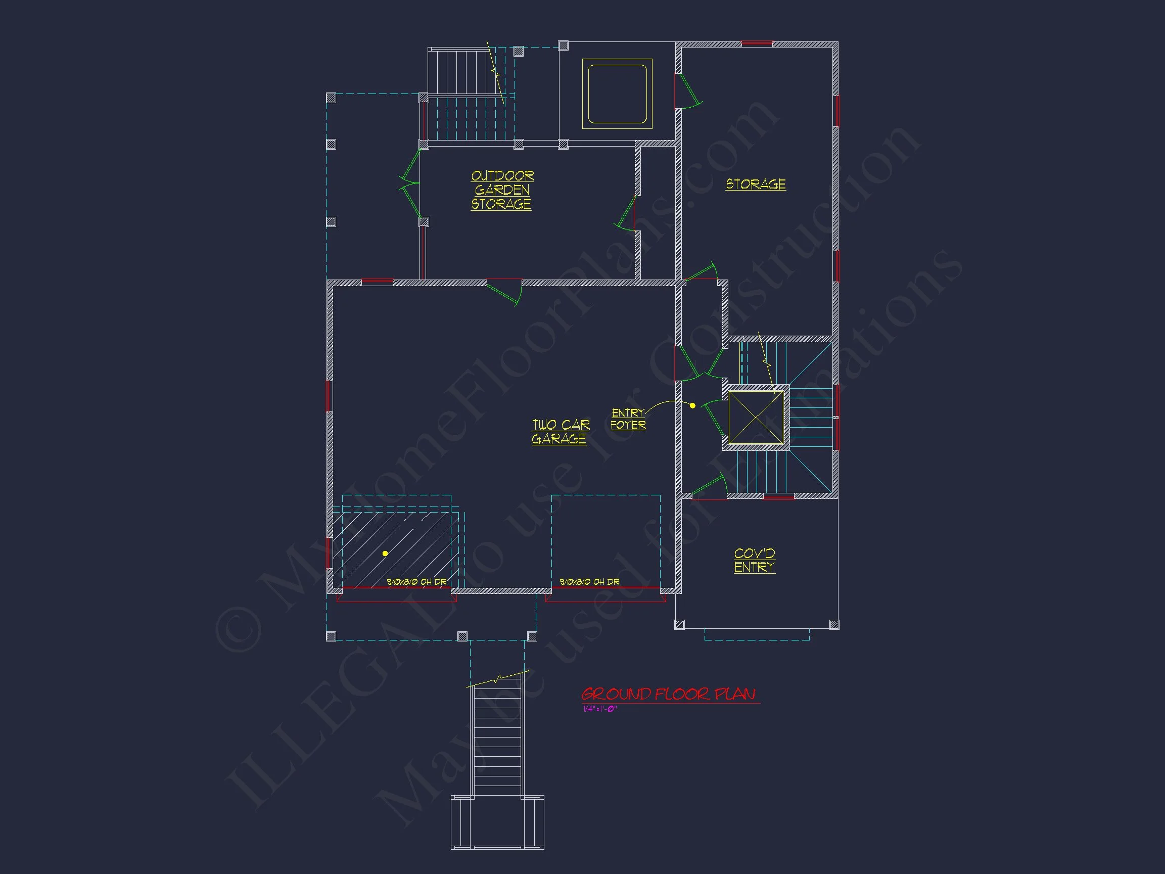 8-1907 HOUSE PLAN - Luxury 3-story coastal house plan features over 3,100 sq. ft., 3 bed, 3 bath 30 Beach Coastal house Plan with CAD Architecture Designs