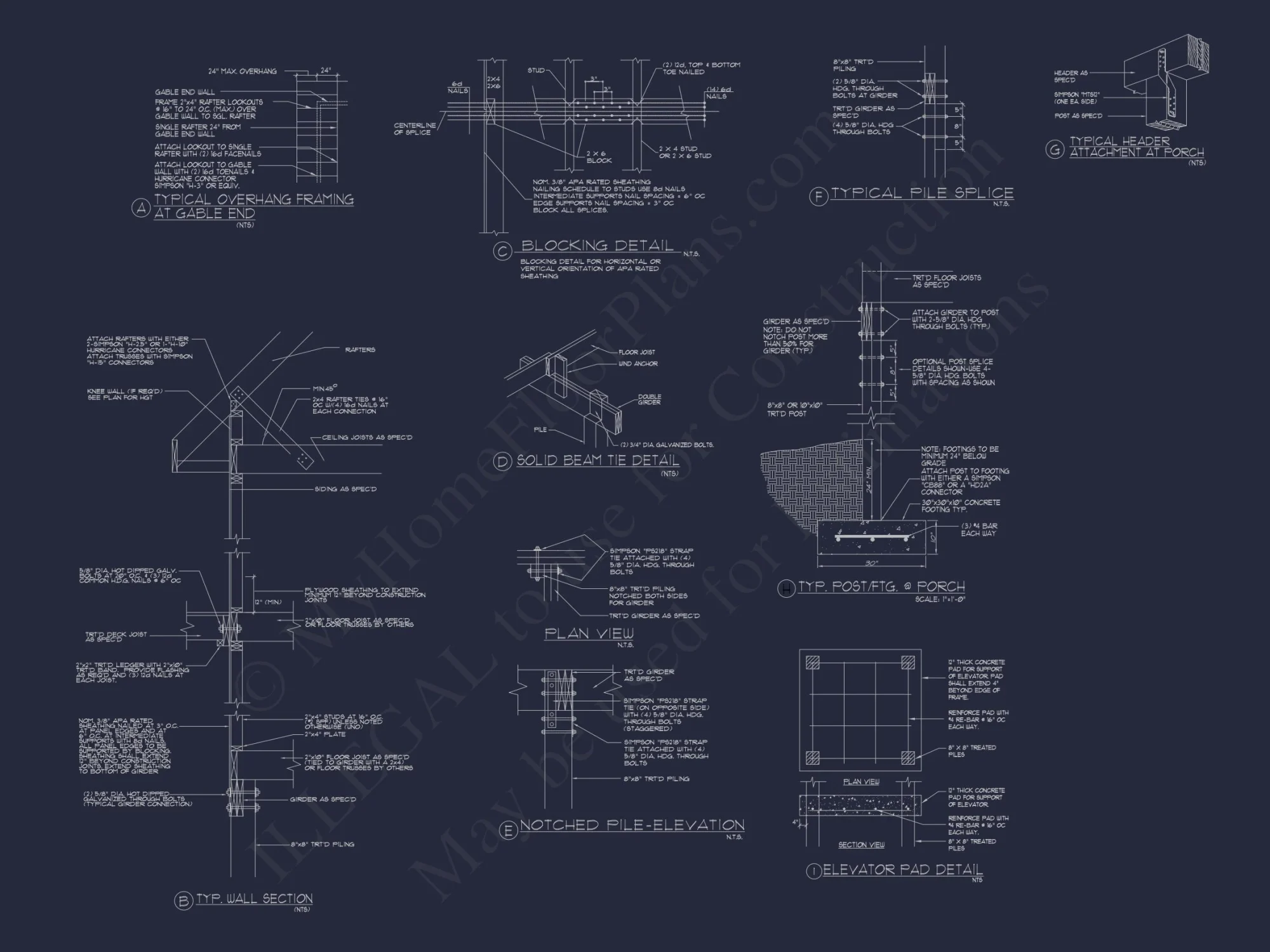 Beach Coastal house Plan with CAD Architecture Designs