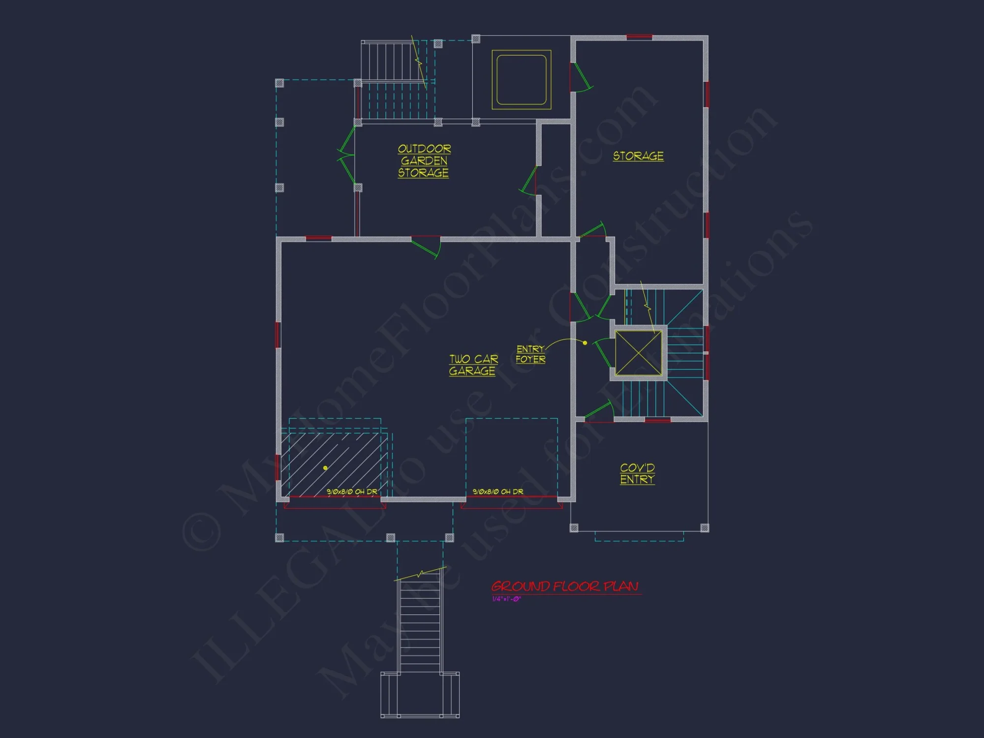 Beach Coastal house Plan with CAD Architecture Designs