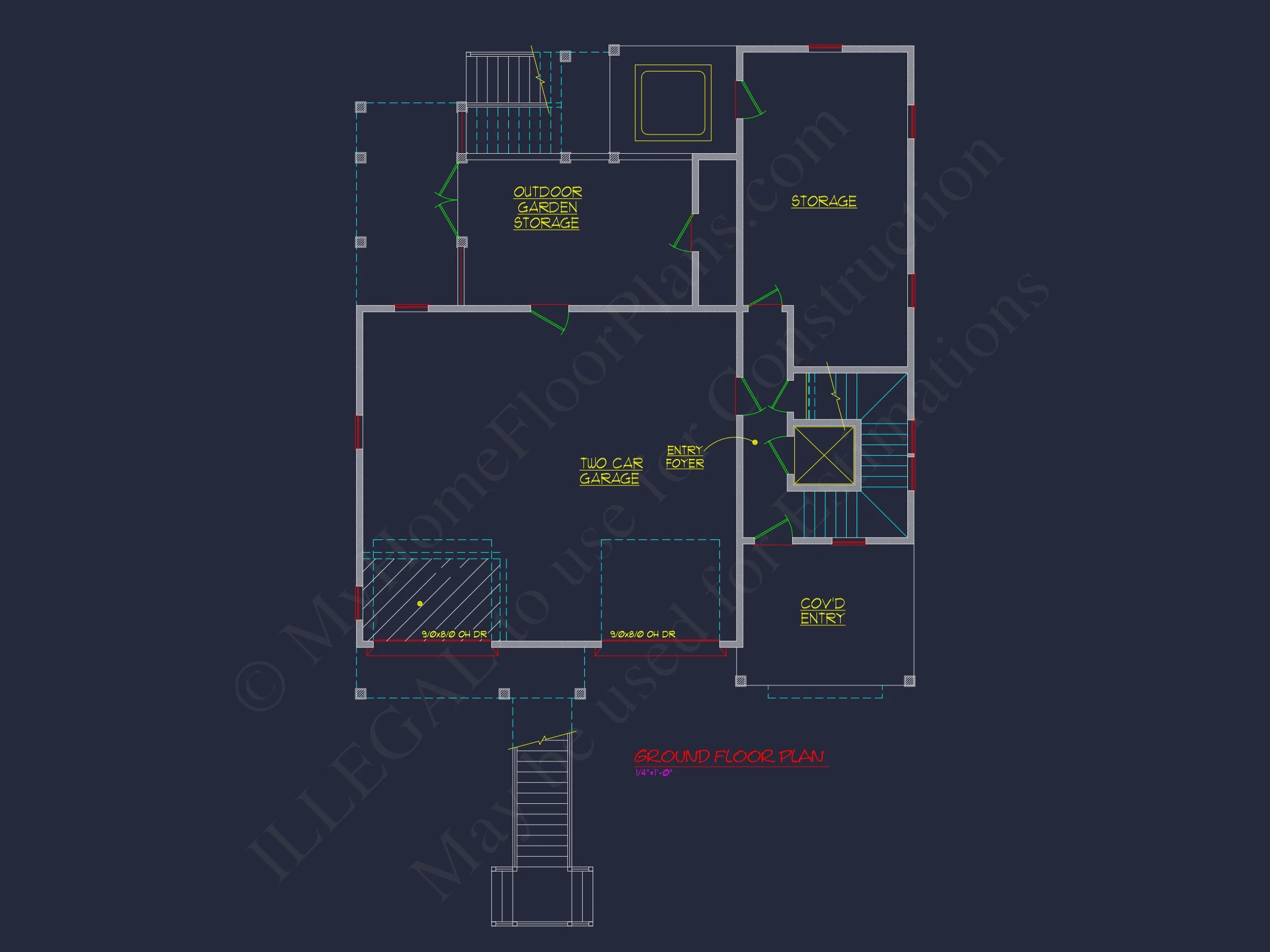 8-1907 HOUSE PLAN - Luxury 3-story coastal house plan features over 3,100 sq. ft., 3 bed, 3 bath 7 Beach Coastal house Plan with CAD Architecture Designs