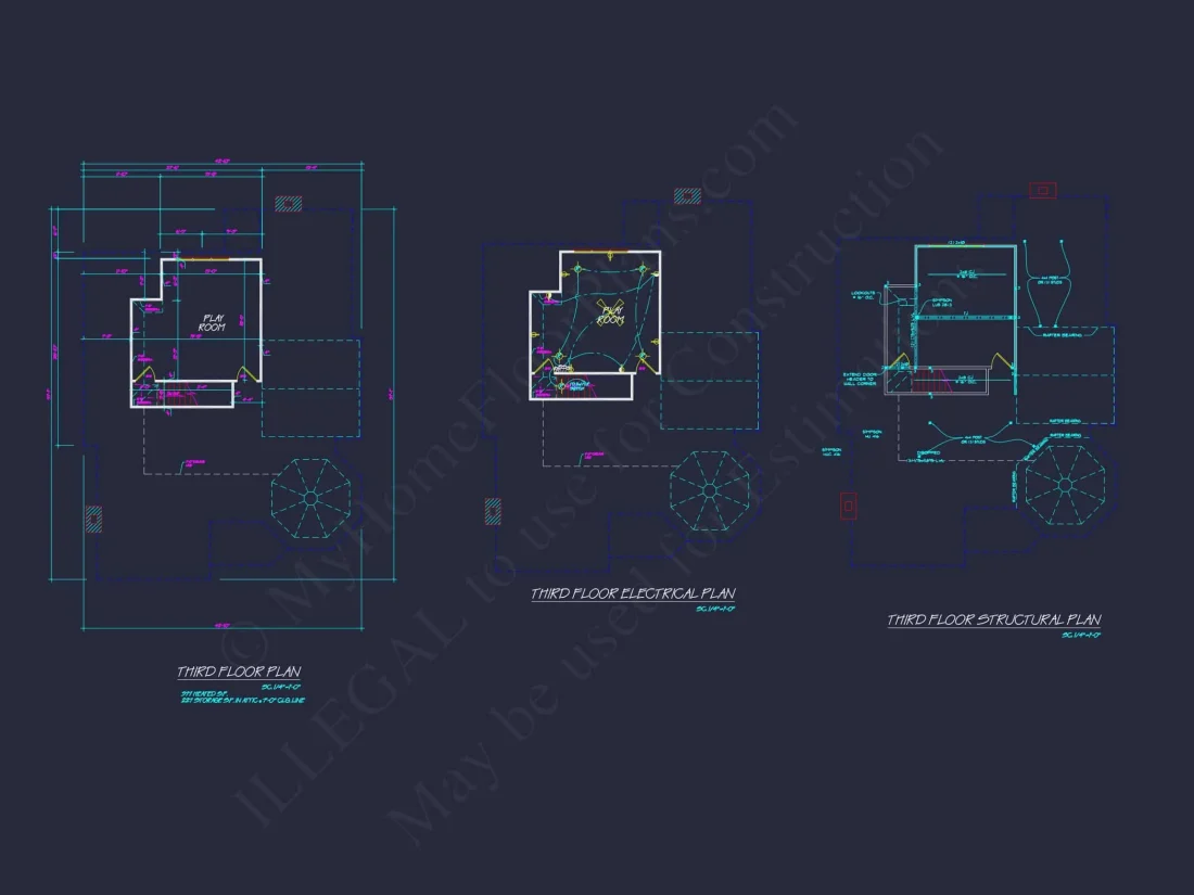 Elegant house Plan with CAD Designs and 2.5 Story Architecture