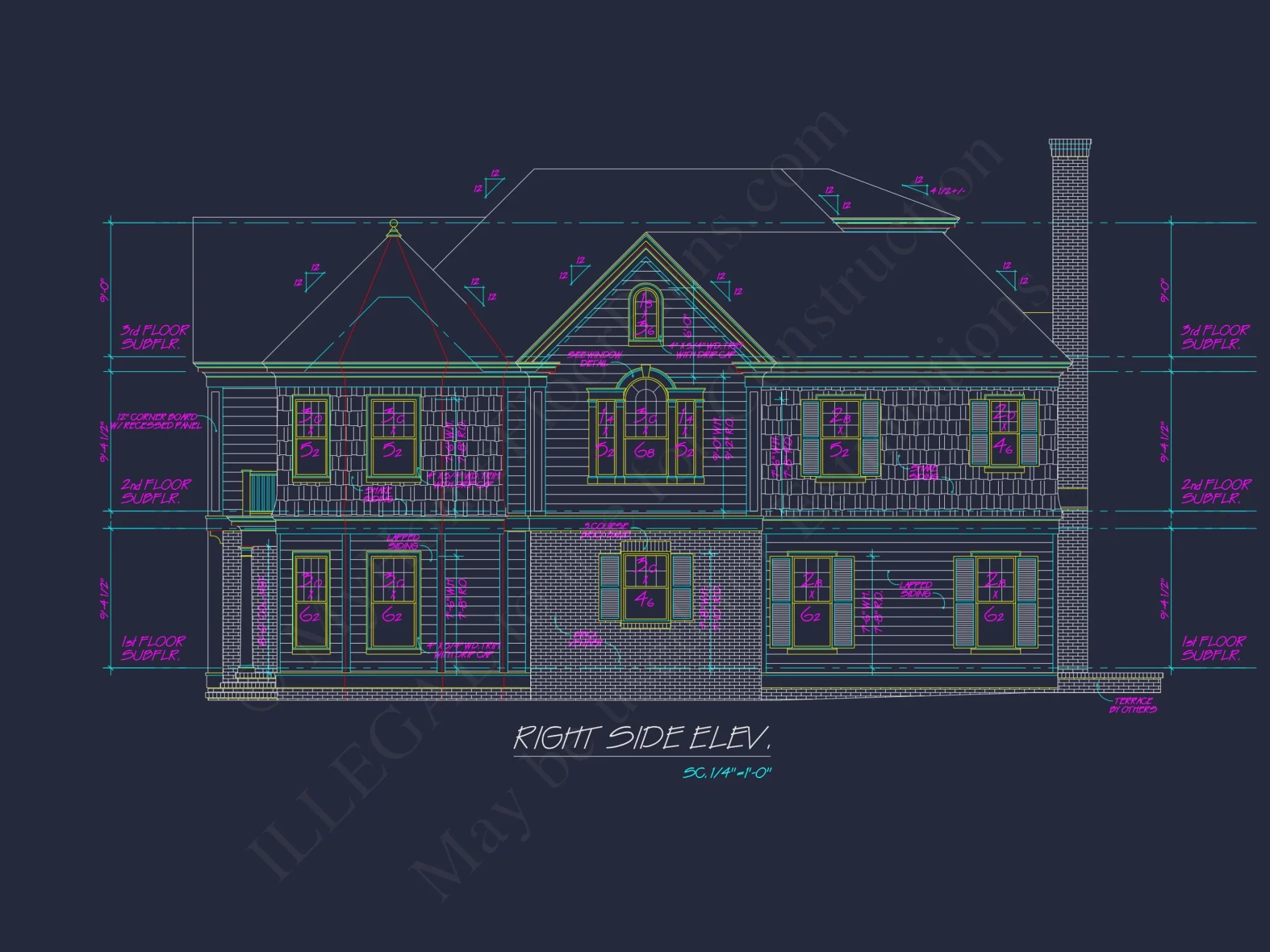 Elegant house Plan with CAD Designs and 2.5 Story Architecture