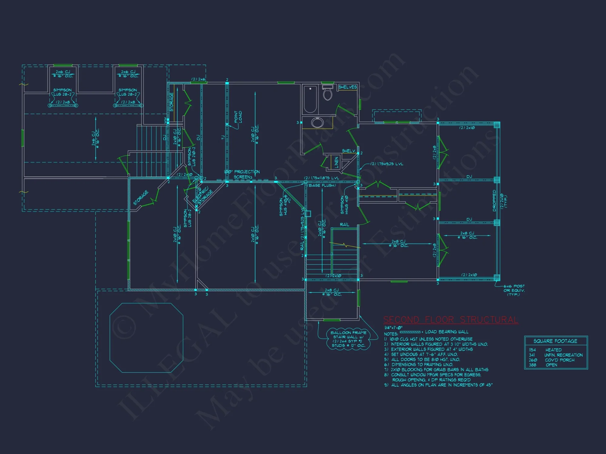 Elegant Craftsman house Plan with 4 Bedrooms and 2-Car Garage