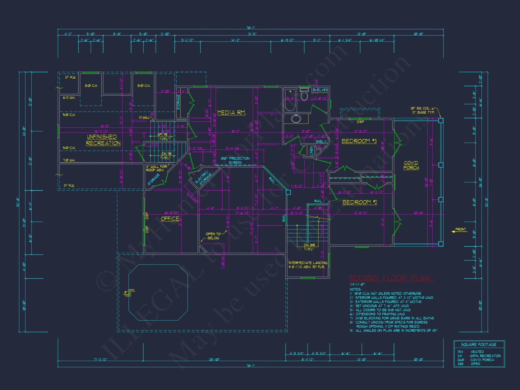 Elegant Craftsman house Plan with 4 Bedrooms and 2-Car Garage