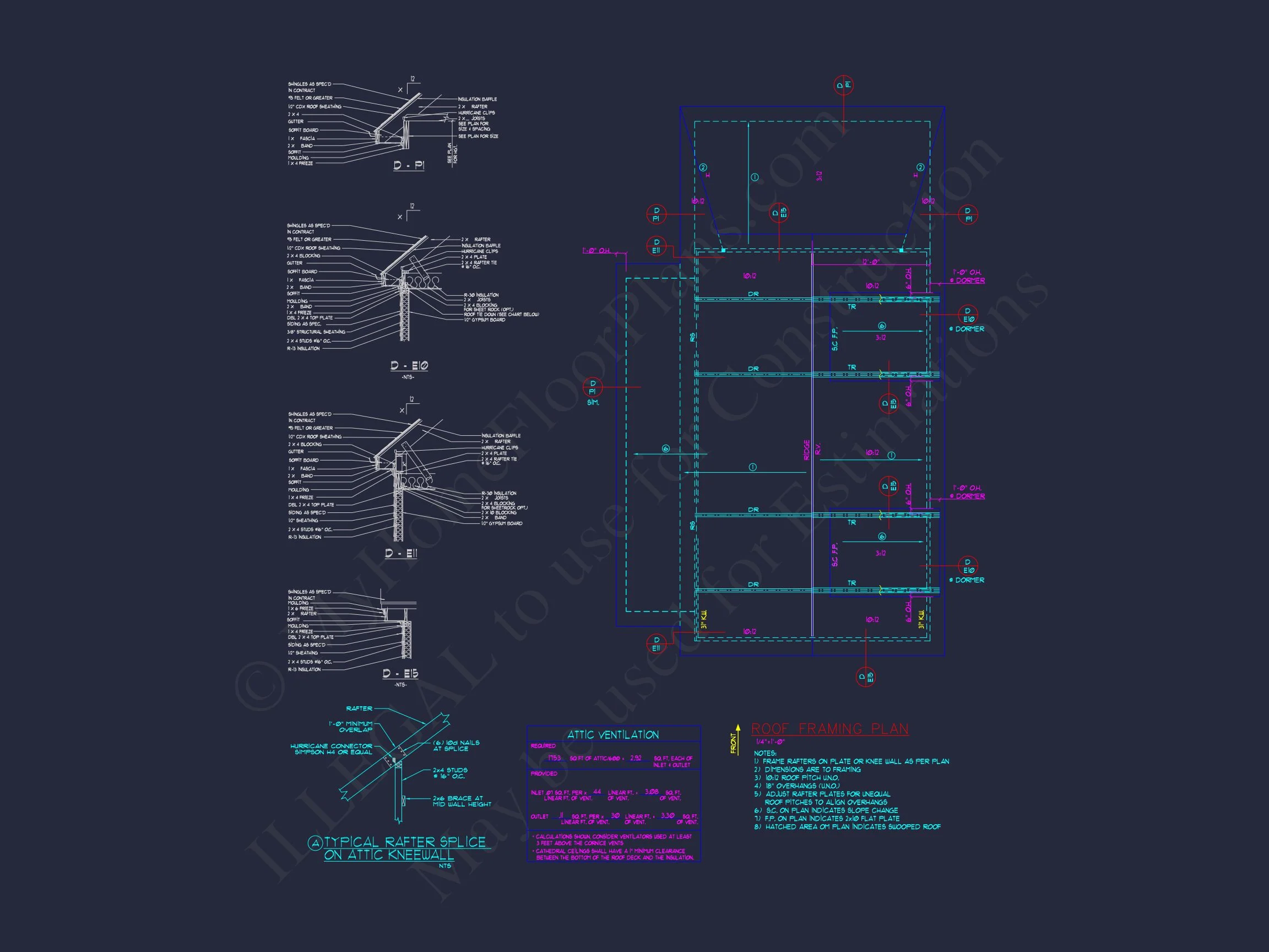 8-1756 HOUSE PLAN -3,951 heated sq. ft., 4 bedrooms, 3 baths, a 3-car garage, wraparound porch 17 Explore 3951 Sq. Ft. Colonial Revival house Plan with 2 Floors