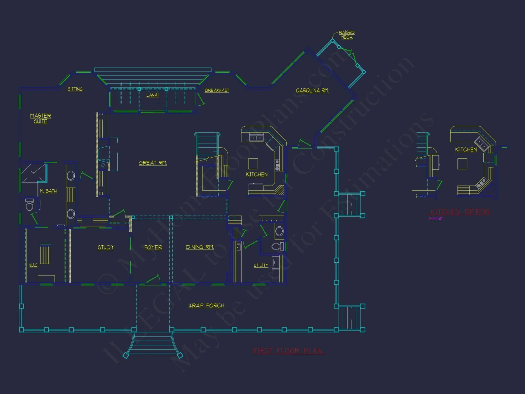 Explore 3951 Sq. Ft. Colonial Revival house Plan with 2 Floors