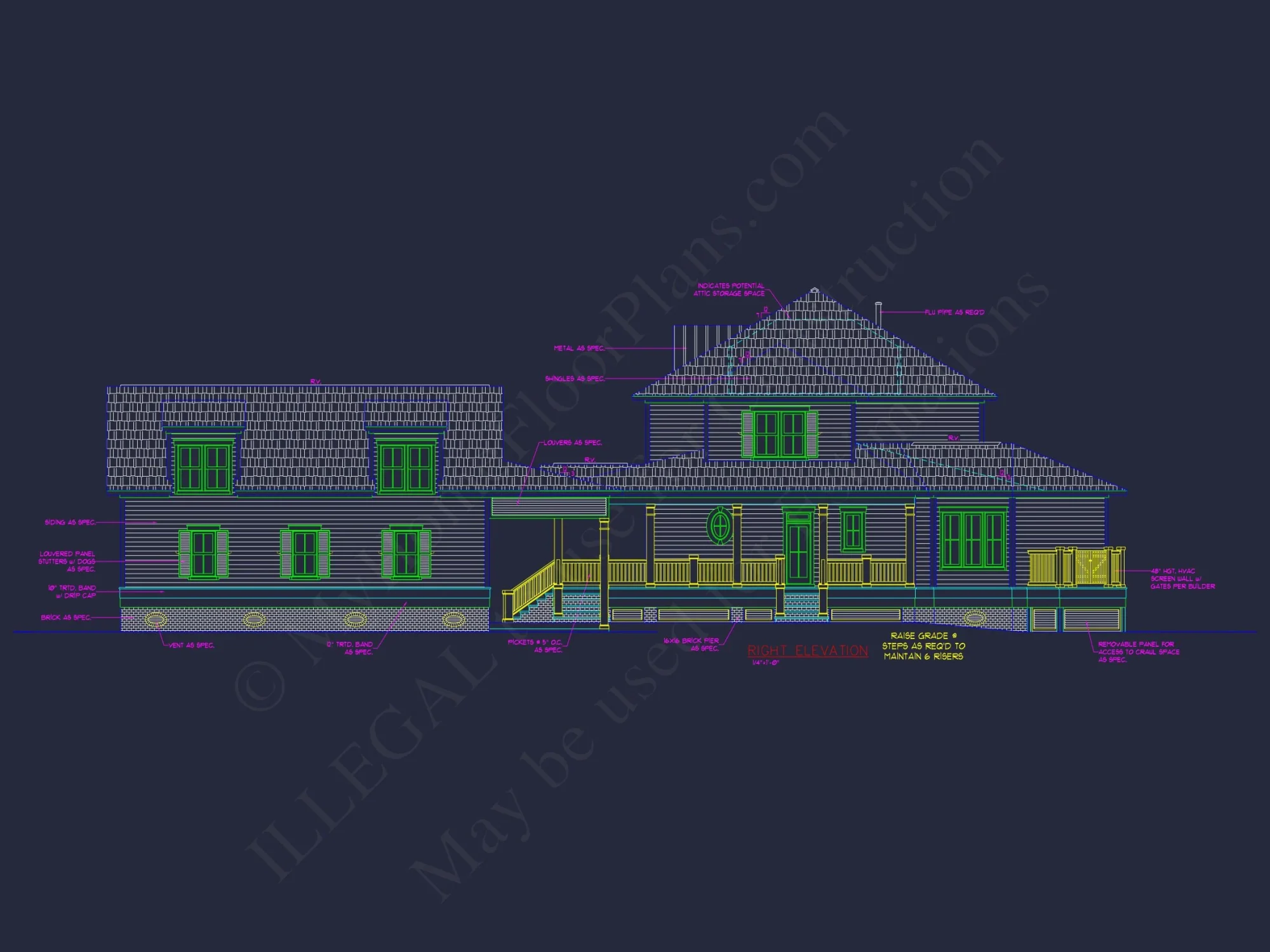 Explore 3951 Sq. Ft. Colonial Revival house Plan with 2 Floors