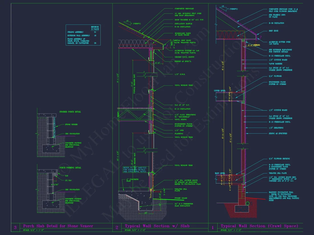 Classic Suburban house Floor Plan – CAD Designs & Blueprint