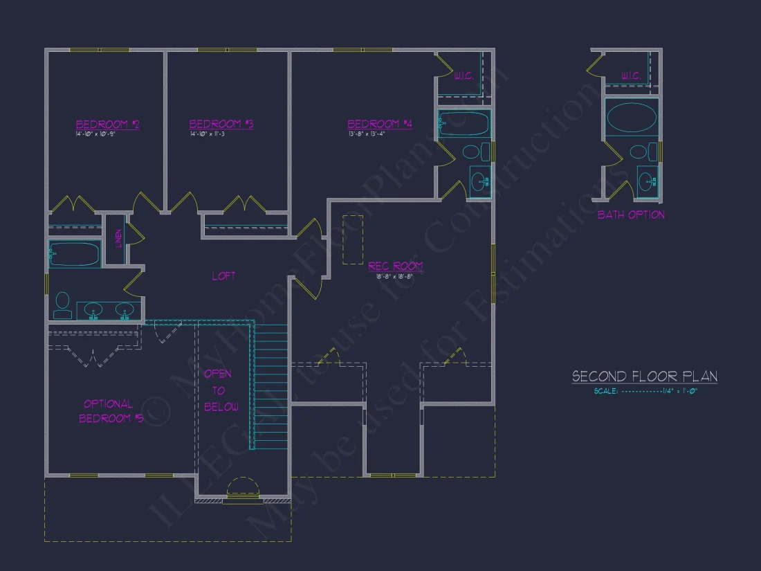 Spacious 4-Bedroom house Plan with CAD Designs and Blueprint