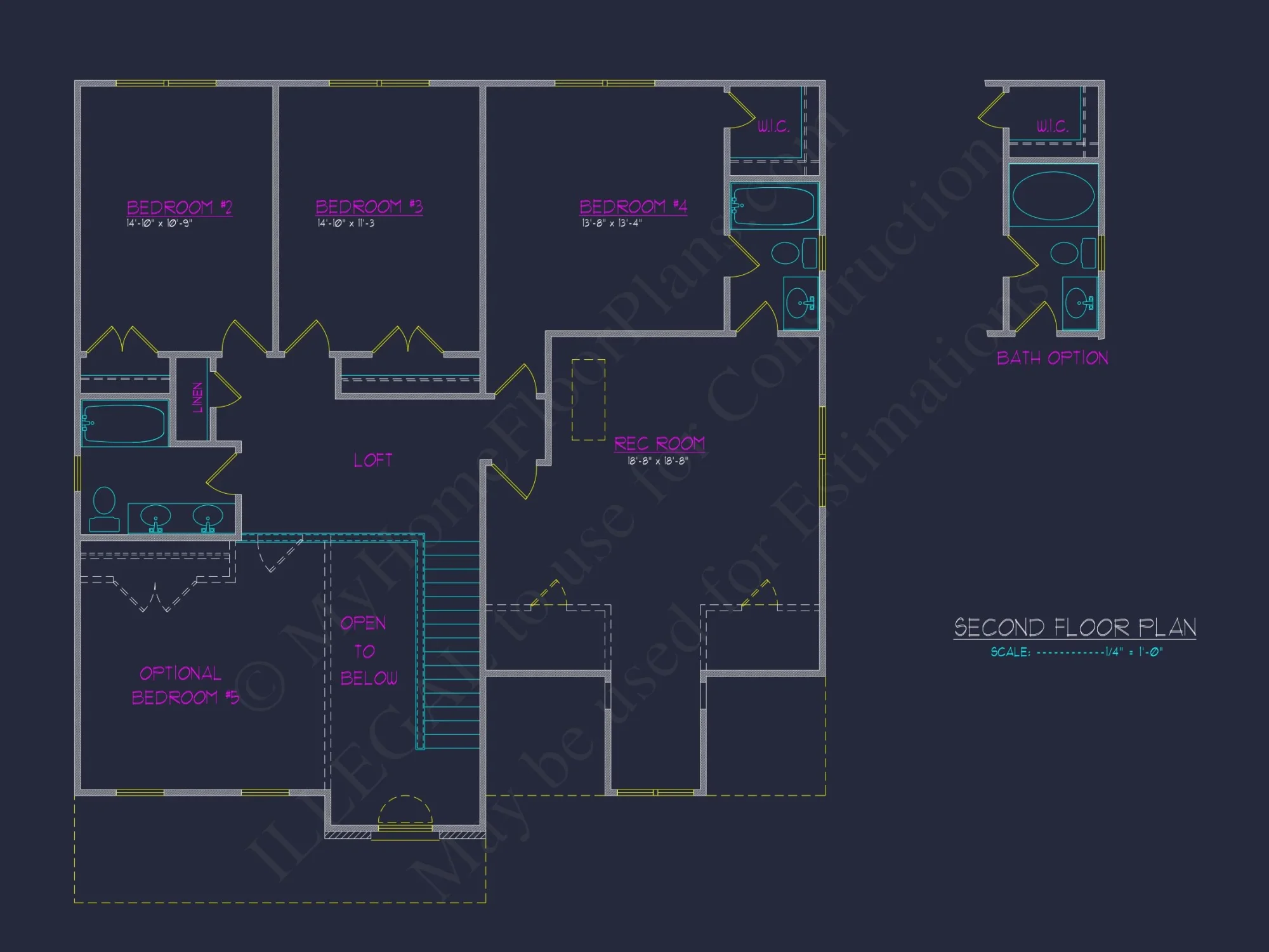 Spacious 4-Bedroom house Plan with CAD Designs and Blueprint