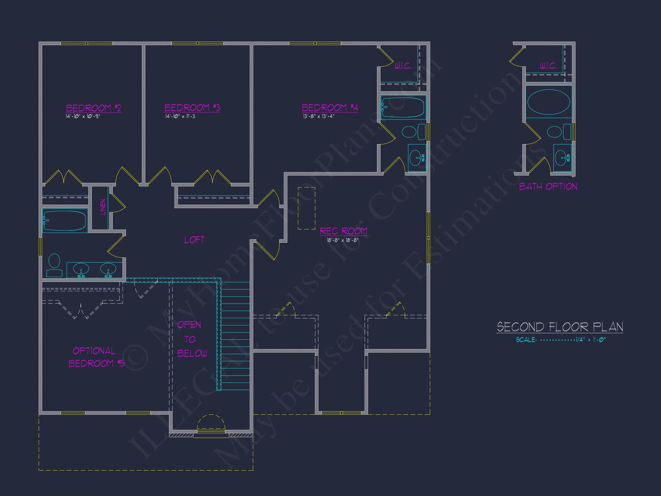 Spacious 4-Bedroom house Plan with CAD Designs and Blueprint