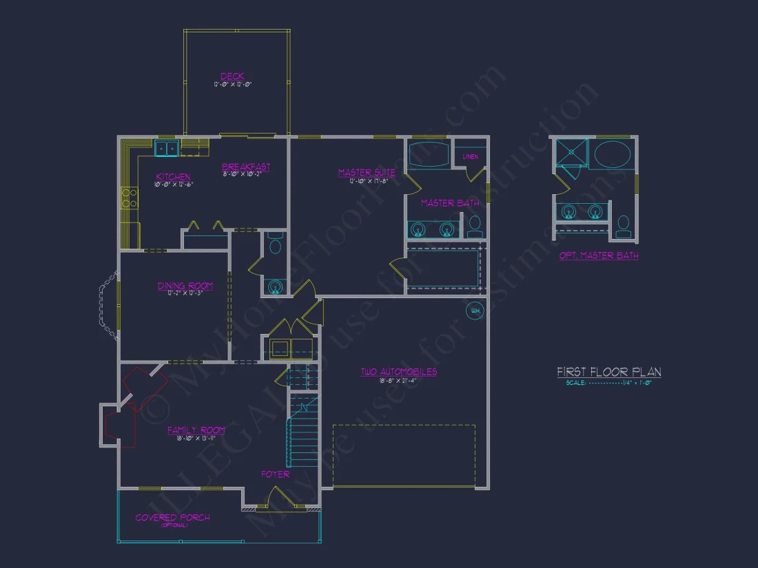 Spacious 4-Bedroom house Plan with CAD Designs and Blueprint