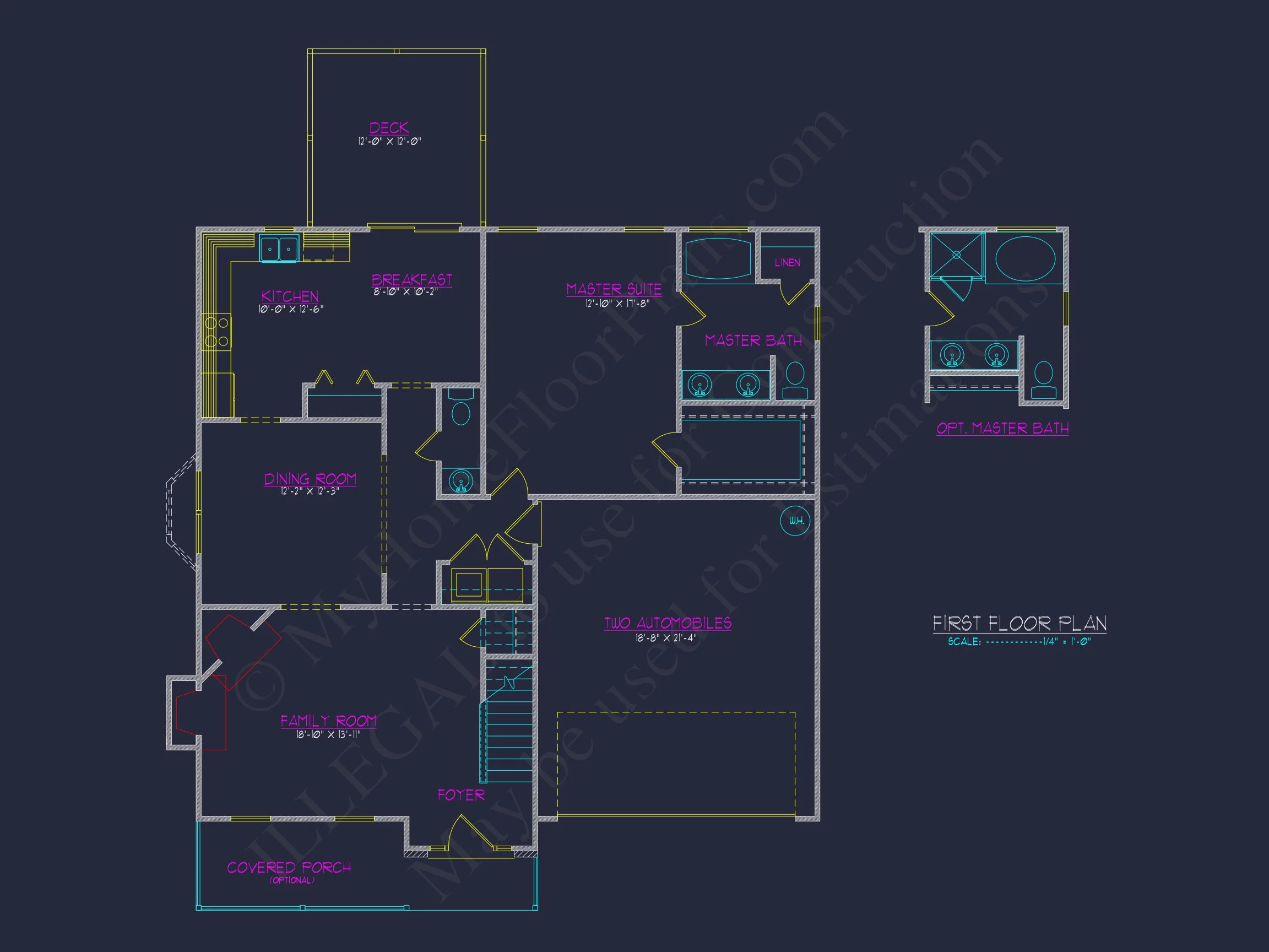 Spacious 4-Bedroom house Plan with CAD Designs and Blueprint