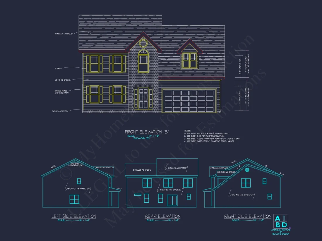 Spacious 4-Bedroom house Plan with CAD Designs and Blueprint
