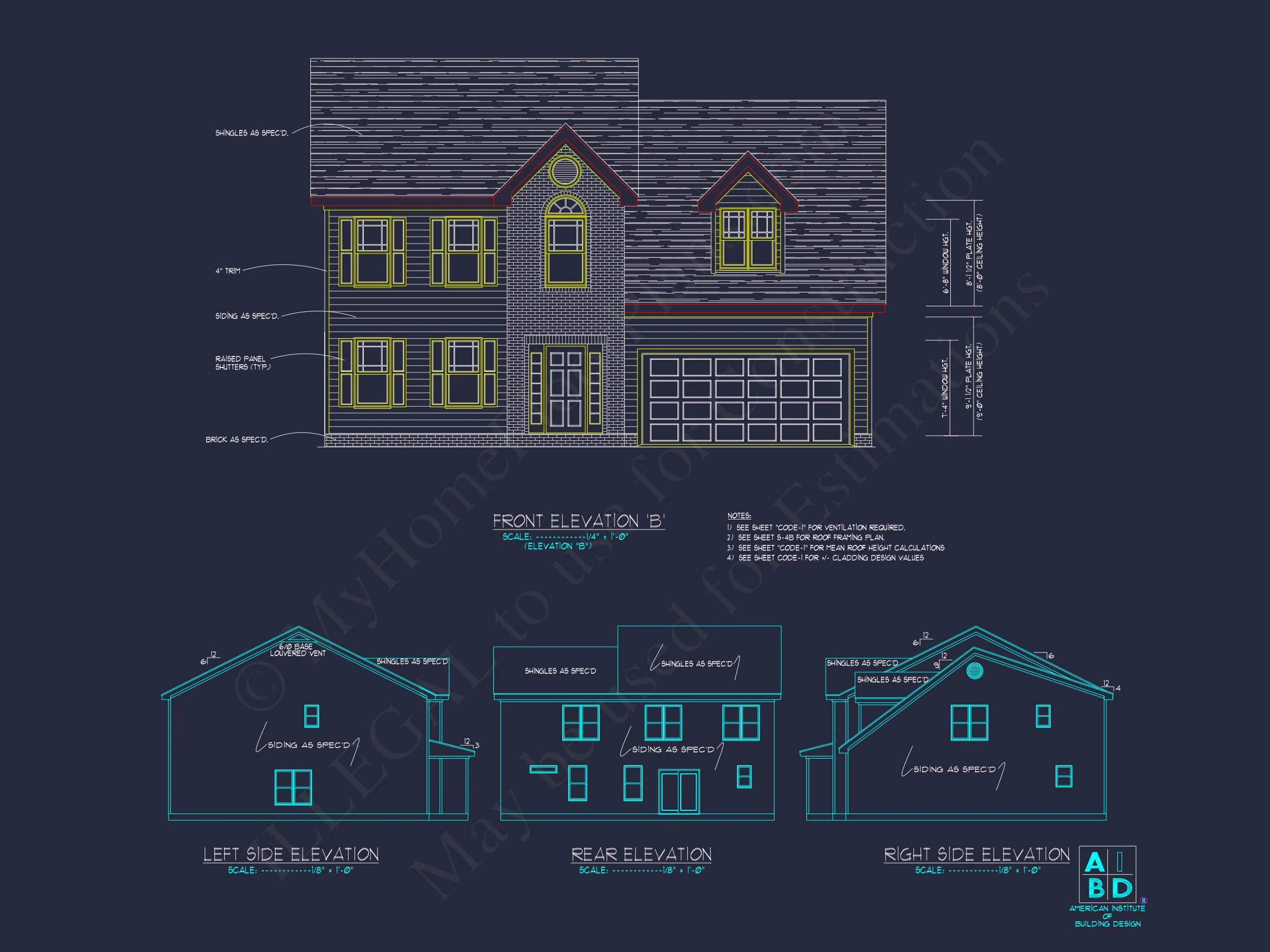 Spacious 4-Bedroom house Plan with CAD Designs and Blueprint