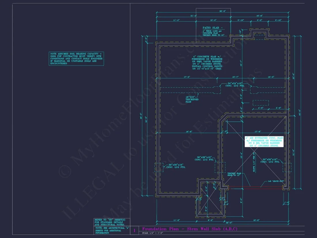Elegant house Blueprint with 4 Beds & 3 Baths – CAD Designs