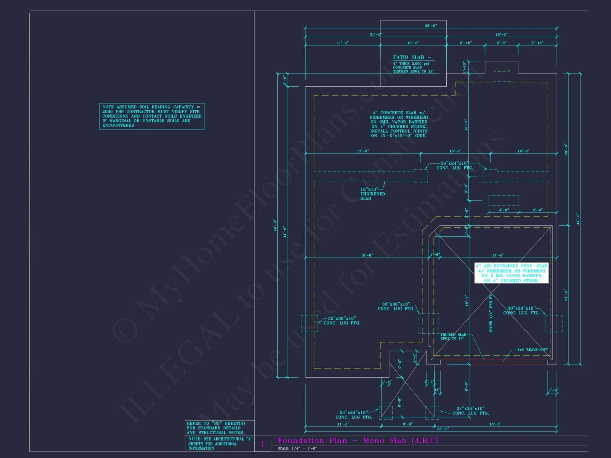 Elegant house Blueprint with 4 Beds & 3 Baths – CAD Designs