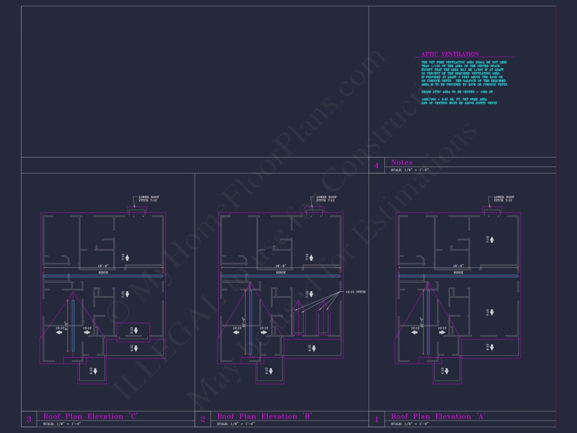 Elegant house Blueprint with 4 Beds & 3 Baths – CAD Designs