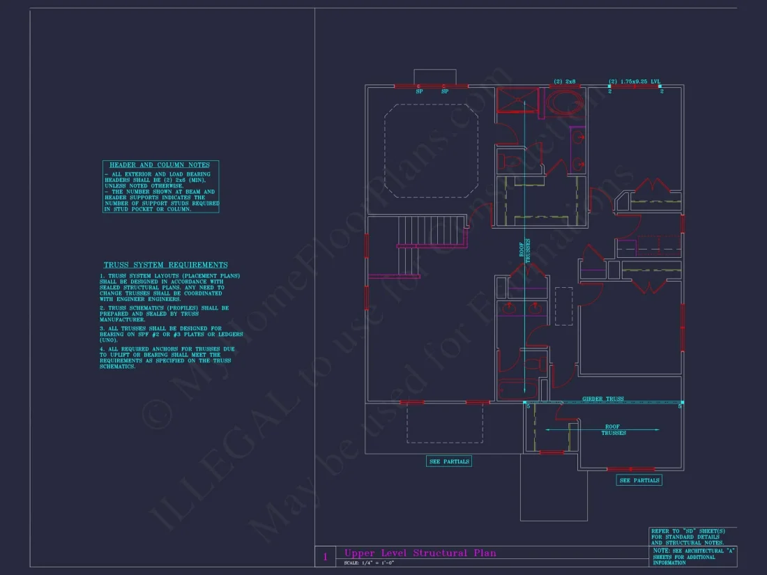 CAD Blueprint for 3-Story Designs