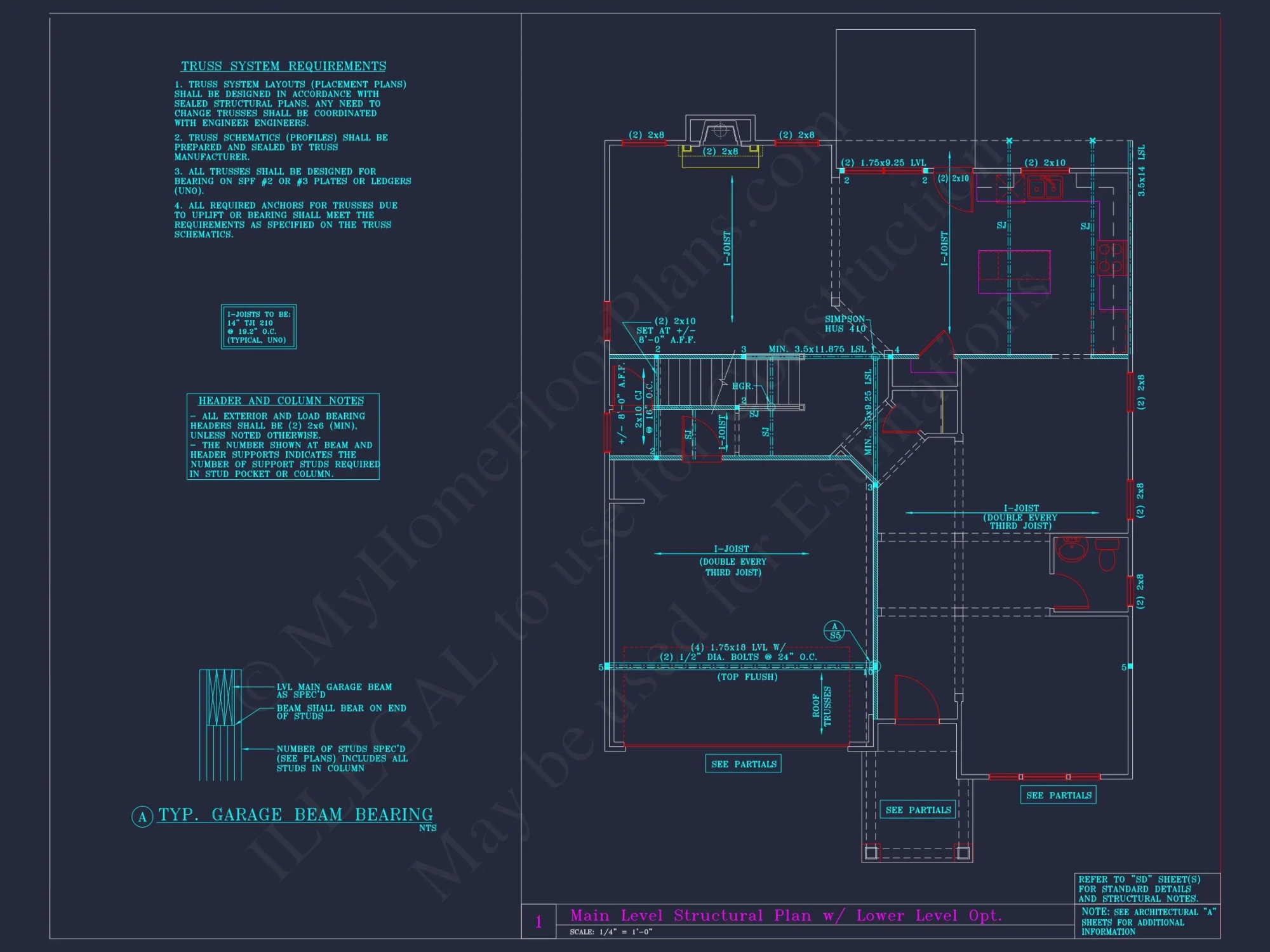 CAD Blueprint for 3-Story Designs