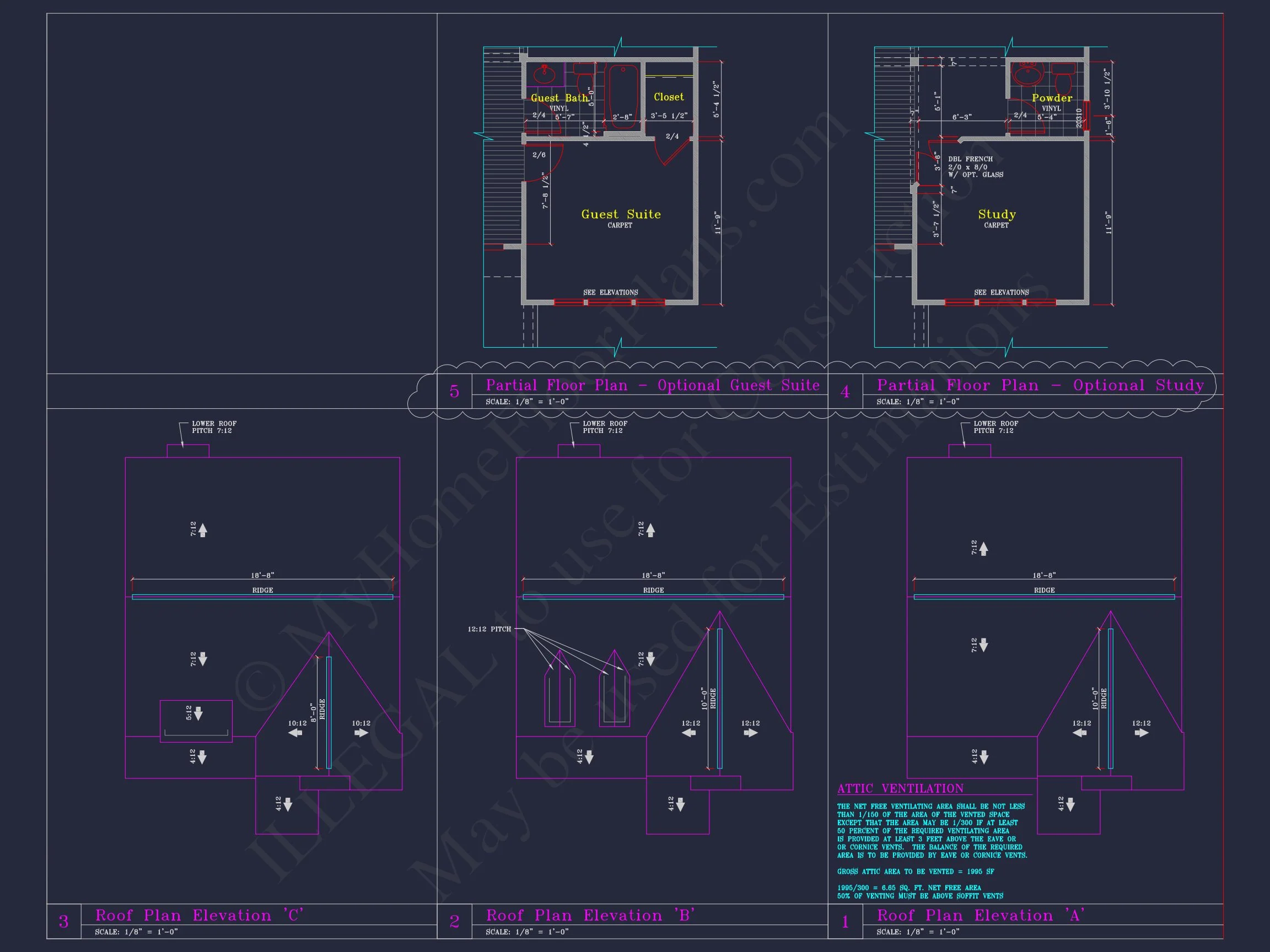 8-1704B HOUSE PLAN - Custom Architectural House Plan | CAD Blueprint for 3-Story Designs 25 CAD Blueprint for 3-Story Designs
