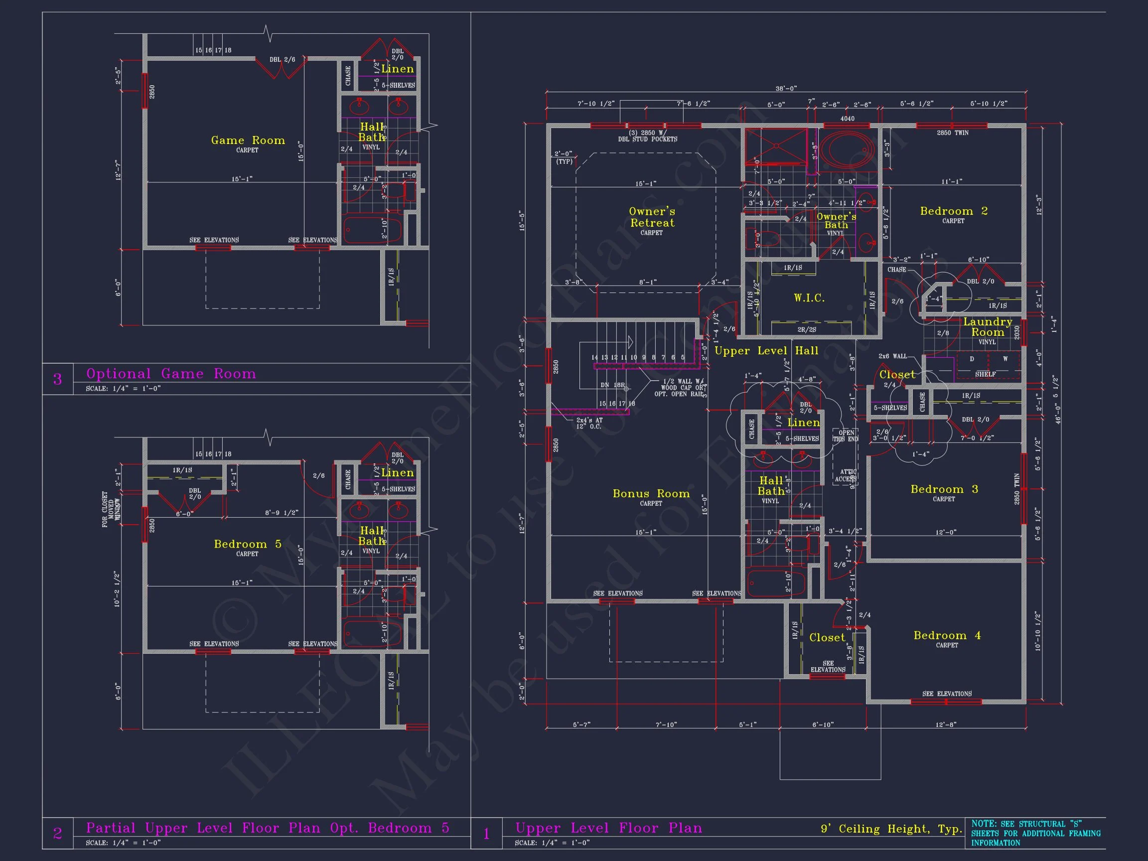 8-1704B HOUSE PLAN - Custom Architectural House Plan | CAD Blueprint for 3-Story Designs 23 CAD Blueprint for 3-Story Designs