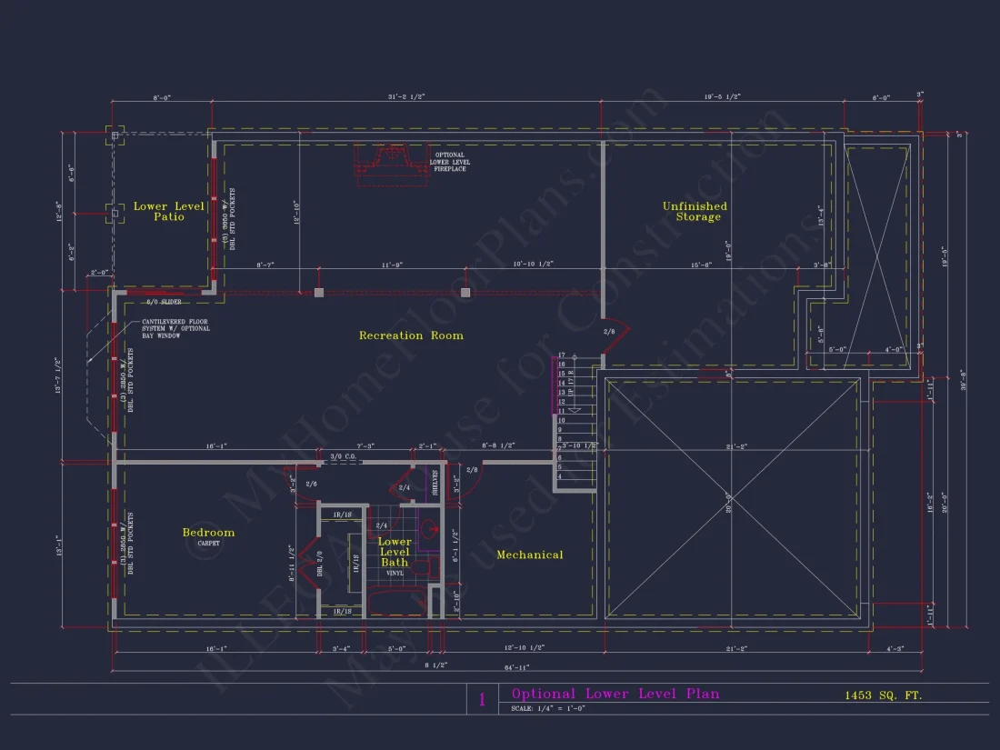 Spacious house Plan with 4 Elevations and 1.5 Story Designs