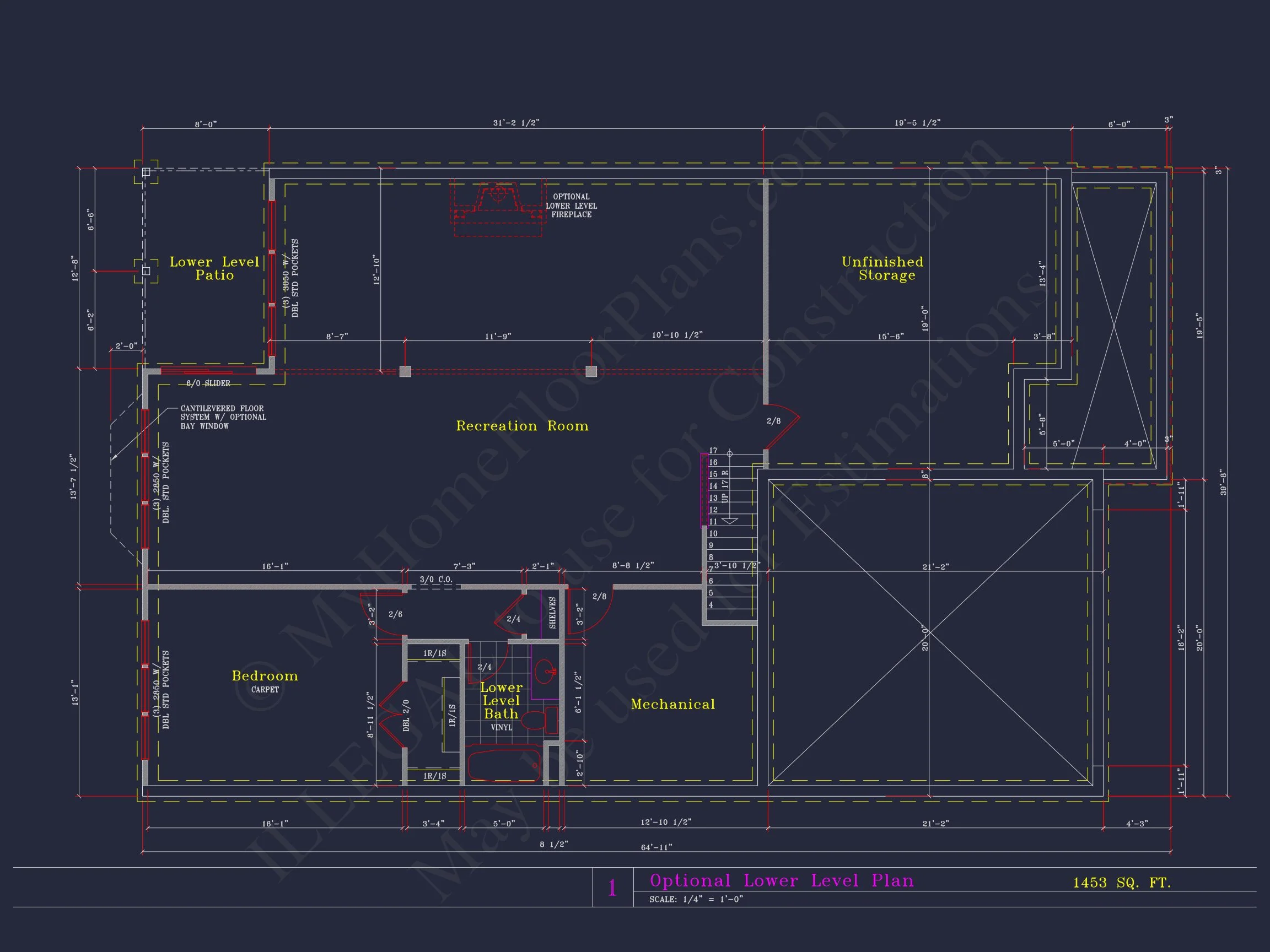 Spacious house Plan with 4 Elevations and 1.5 Story Designs