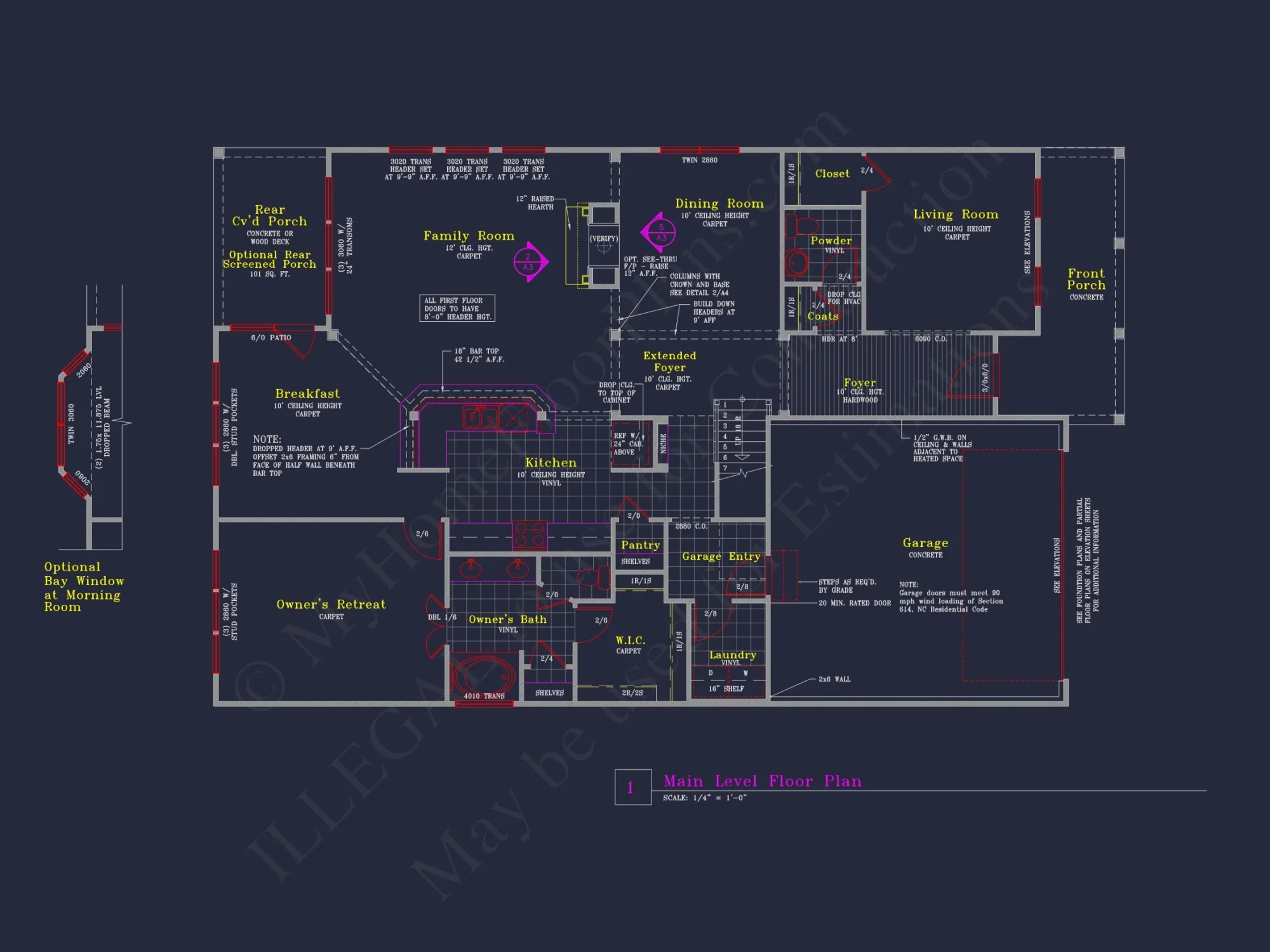 Spacious house Plan with 4 Elevations and 1.5 Story Designs