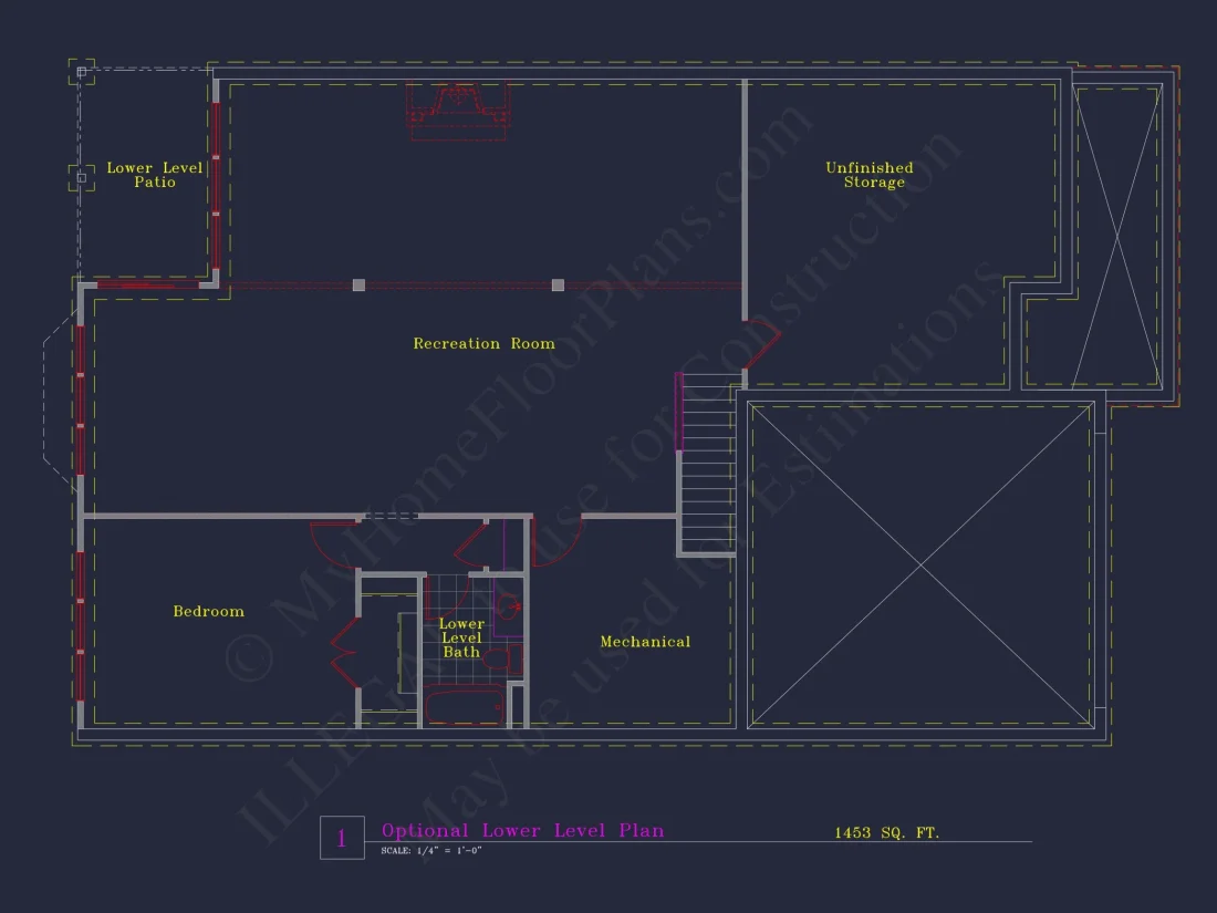 Spacious house Plan with 4 Elevations and 1.5 Story Designs