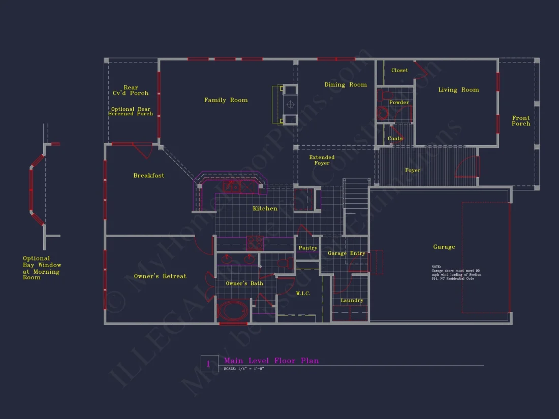 Spacious house Plan with 4 Elevations and 1.5 Story Designs