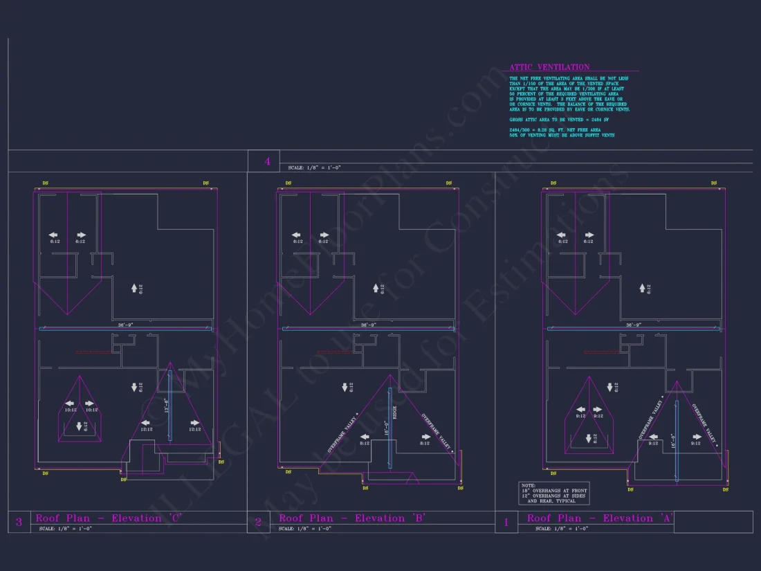 Spacious house Plan with 4 Elevations and 1.5 Story Designs