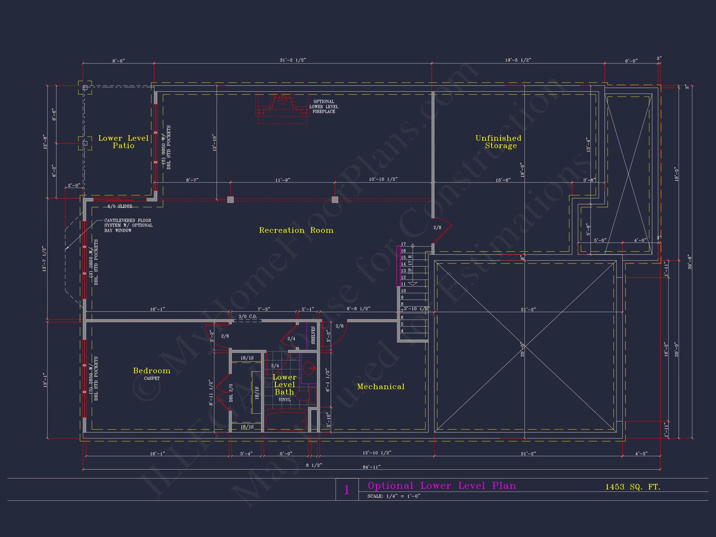 Spacious house Plan with 4 Elevations and 1.5 Story Designs