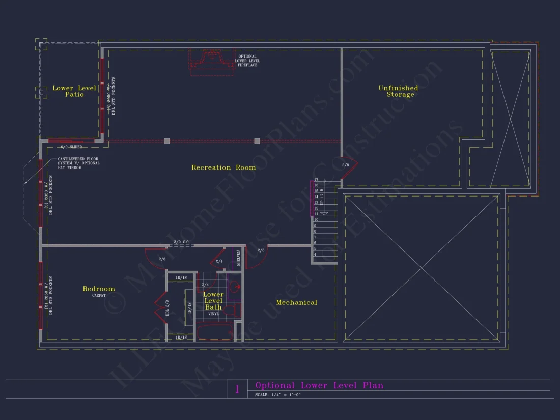 Spacious house Plan with 4 Elevations and 1.5 Story Designs