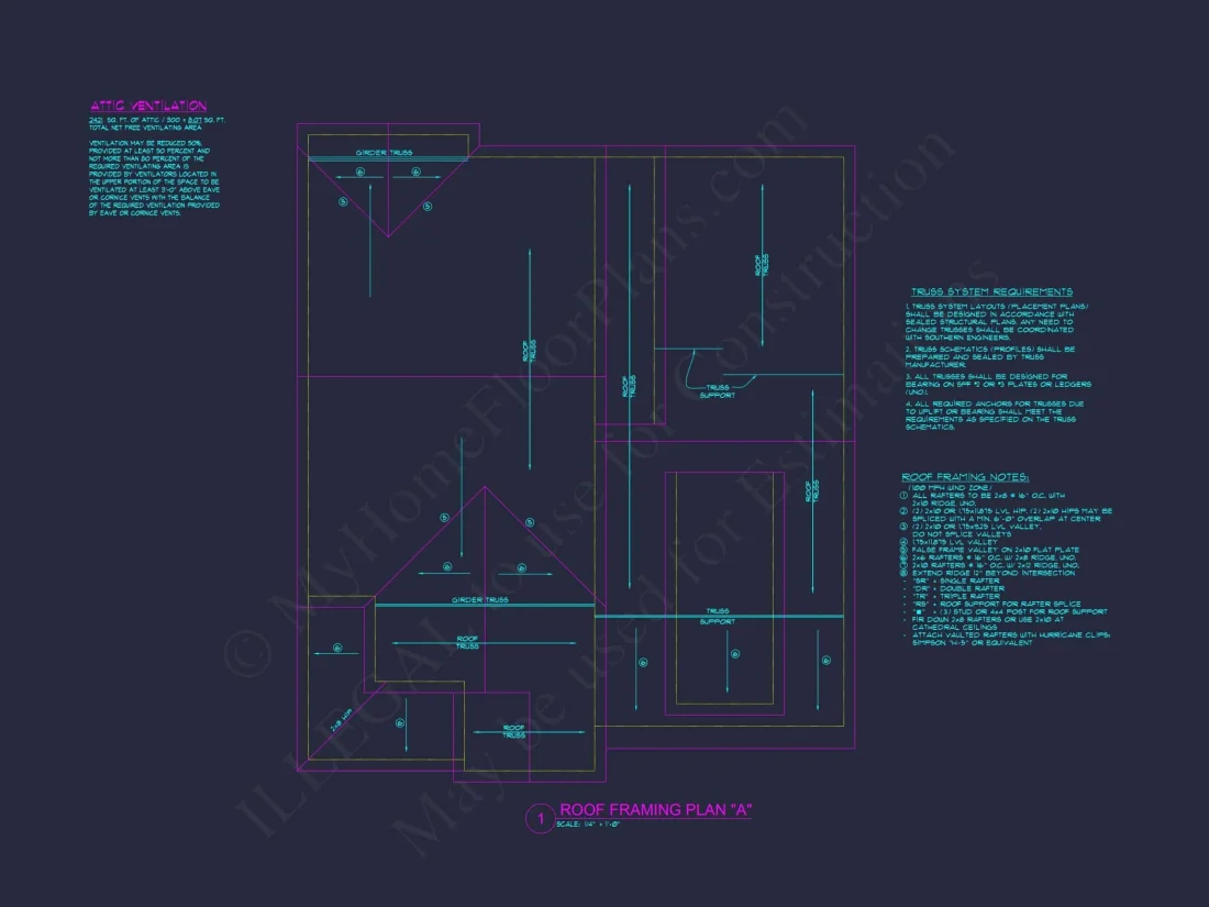 Craftsman house Plan with 2 Stories, 4 Bedrooms, and CAD Designs