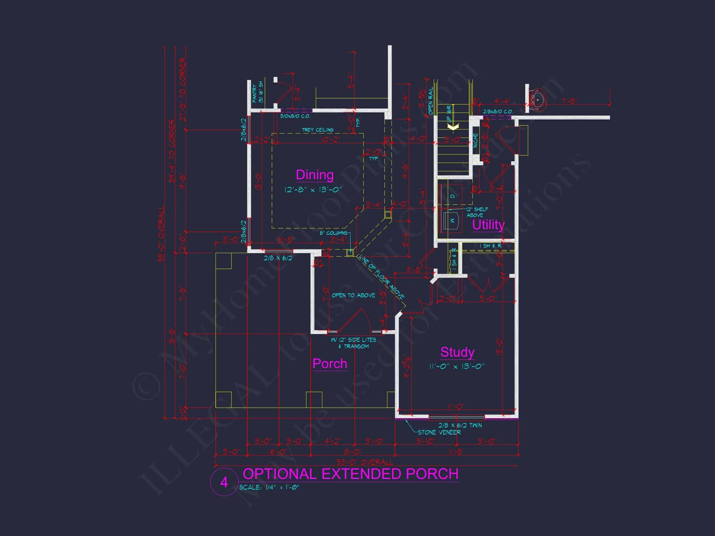 8-1693 HOUSE PLAN - Craftsman House Plan with 2 Stories, 4 Bedrooms, and CAD Designs 27 Craftsman house Plan with 2 Stories, 4 Bedrooms, and CAD Designs