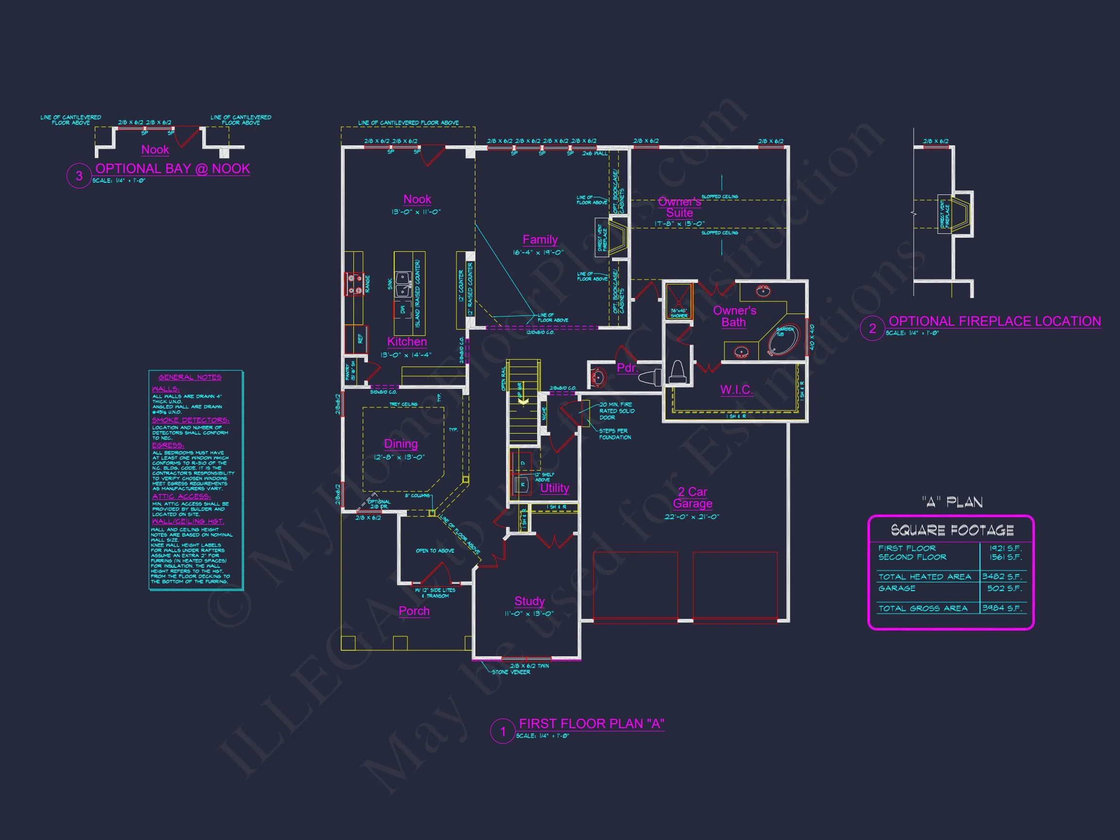 8-1693 HOUSE PLAN - Craftsman House Plan with 2 Stories, 4 Bedrooms, and CAD Designs 19 Craftsman house Plan with 2 Stories, 4 Bedrooms, and CAD Designs