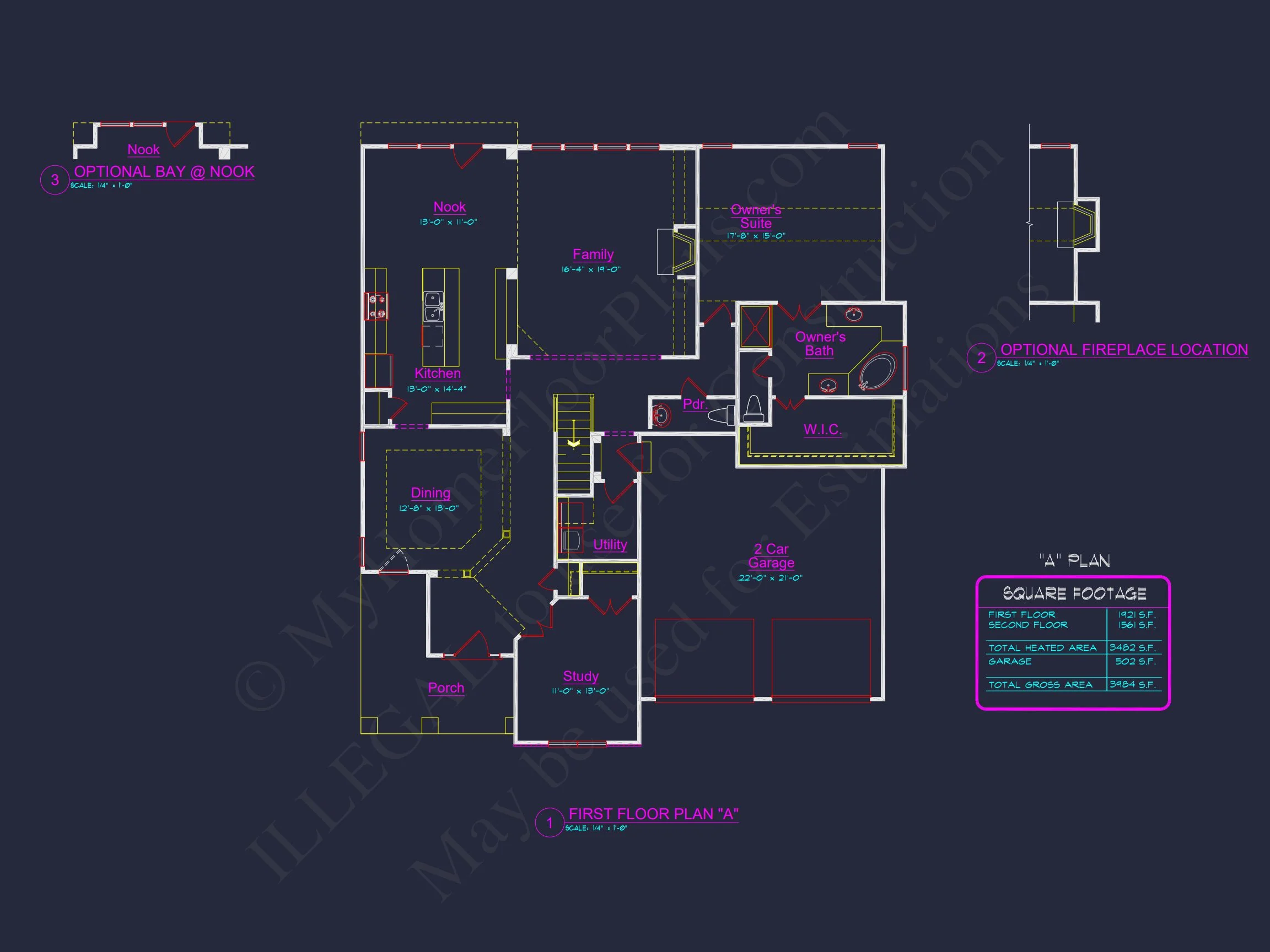 8-1693 HOUSE PLAN - Craftsman House Plan with 2 Stories, 4 Bedrooms, and CAD Designs 15 Craftsman house Plan with 2 Stories, 4 Bedrooms, and CAD Designs