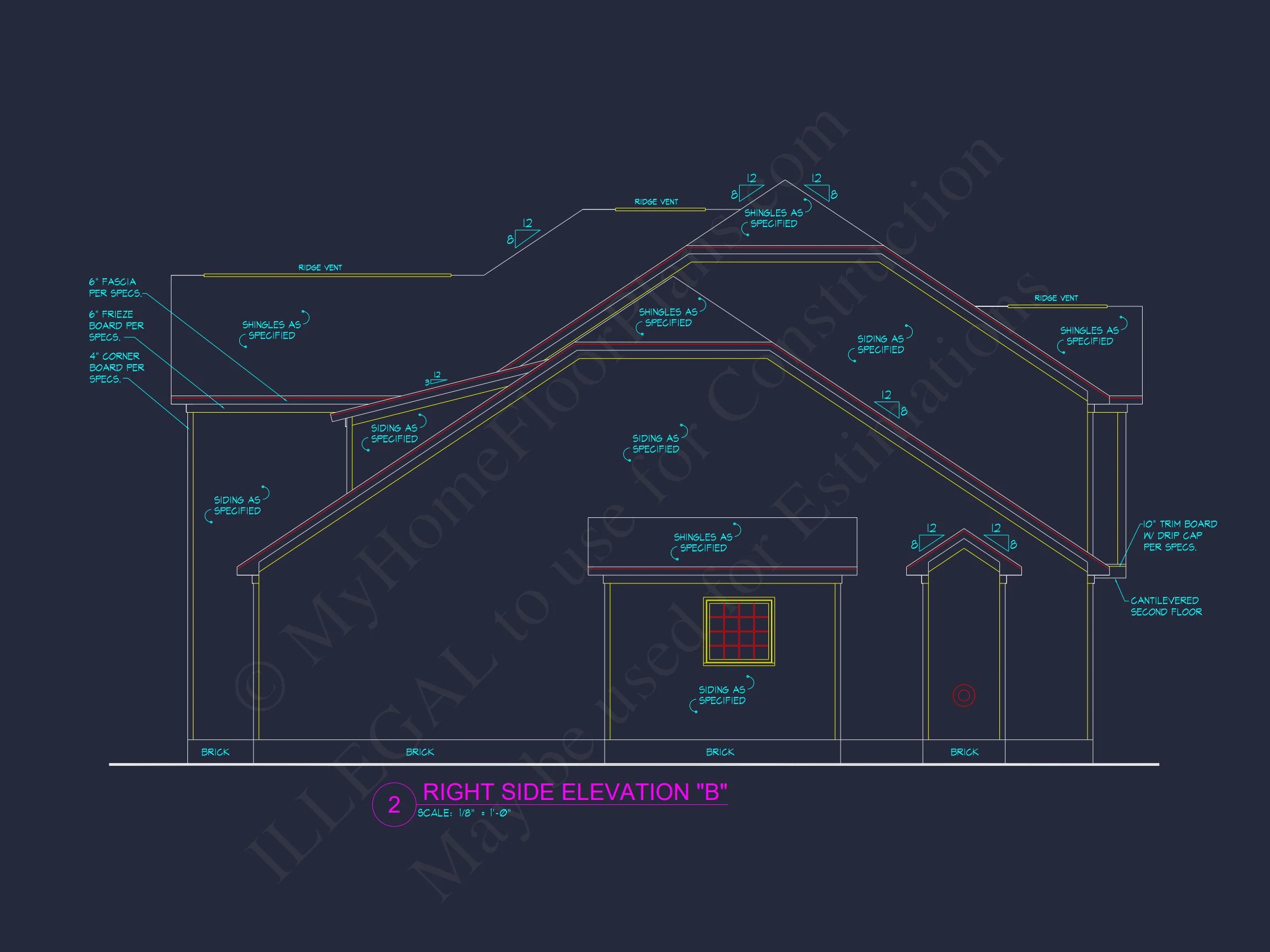 8-1693 HOUSE PLAN - Craftsman House Plan with 2 Stories, 4 Bedrooms, and CAD Designs 13 Craftsman house Plan with 2 Stories, 4 Bedrooms, and CAD Designs