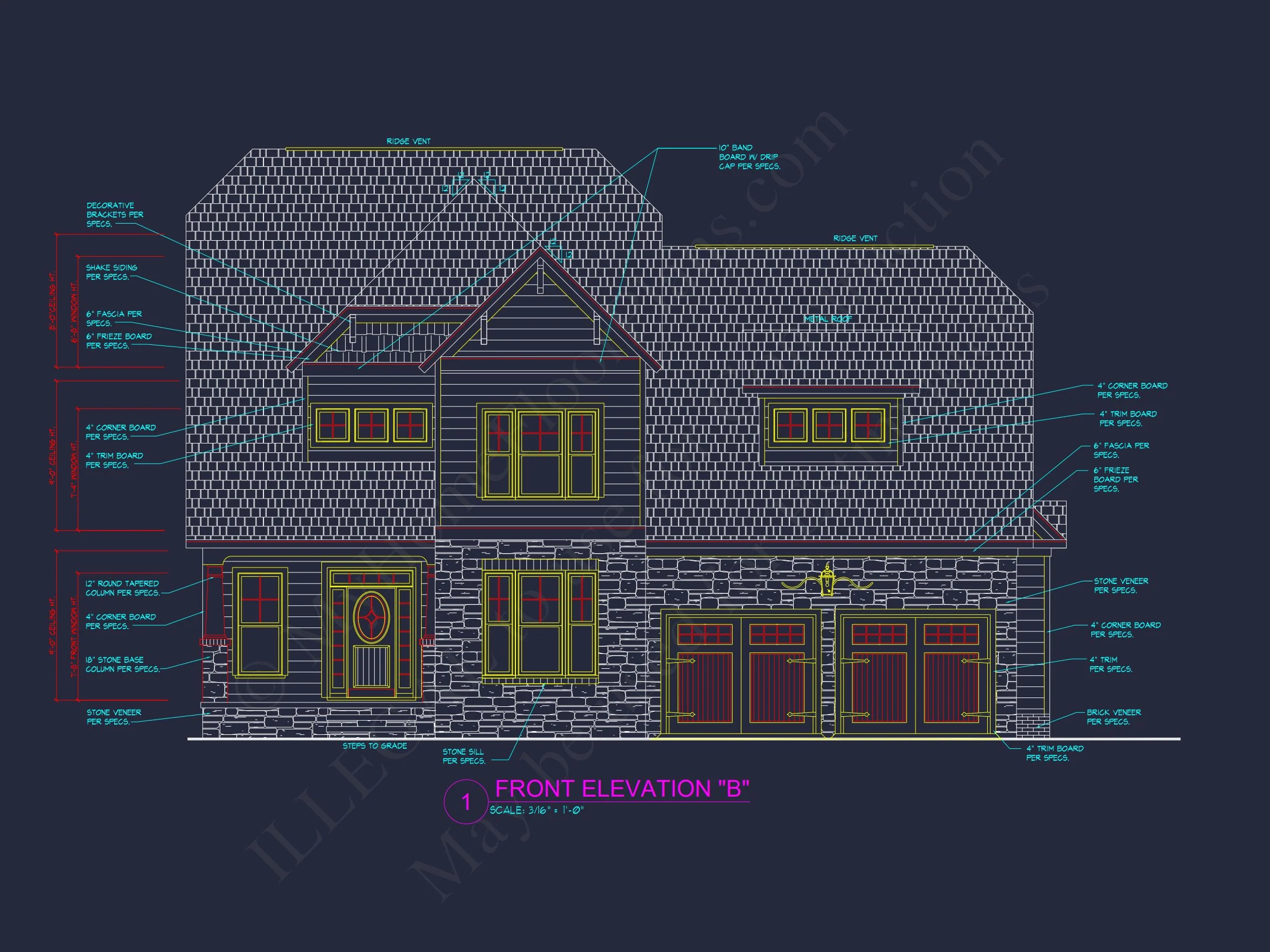 8-1693 HOUSE PLAN - Craftsman House Plan with 2 Stories, 4 Bedrooms, and CAD Designs 11 Craftsman house Plan with 2 Stories, 4 Bedrooms, and CAD Designs